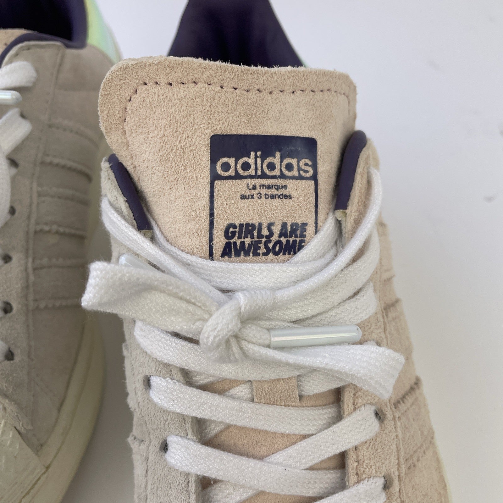 Adidas Girls Are Awesome Mens Size 7 Women's 9 Shell Toe Sneakers Shoes FW8084