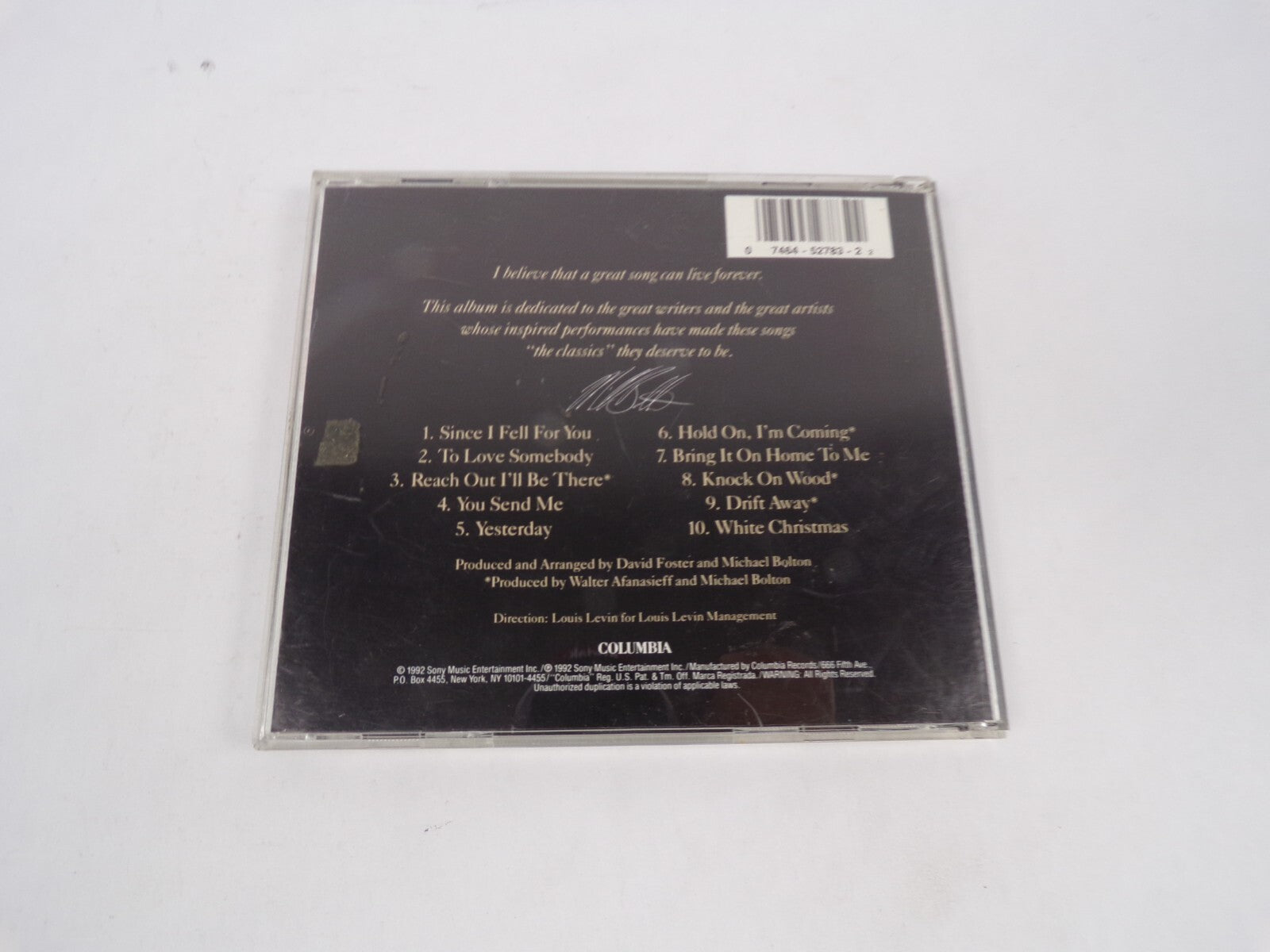 Michael Bolton Timeless The Classics Since I Fell For You To Love Somebody CD#67