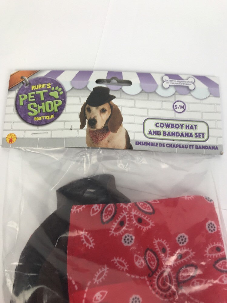 Rubie's Boutique pet cowboy accessory set for small to medium dogs and pets