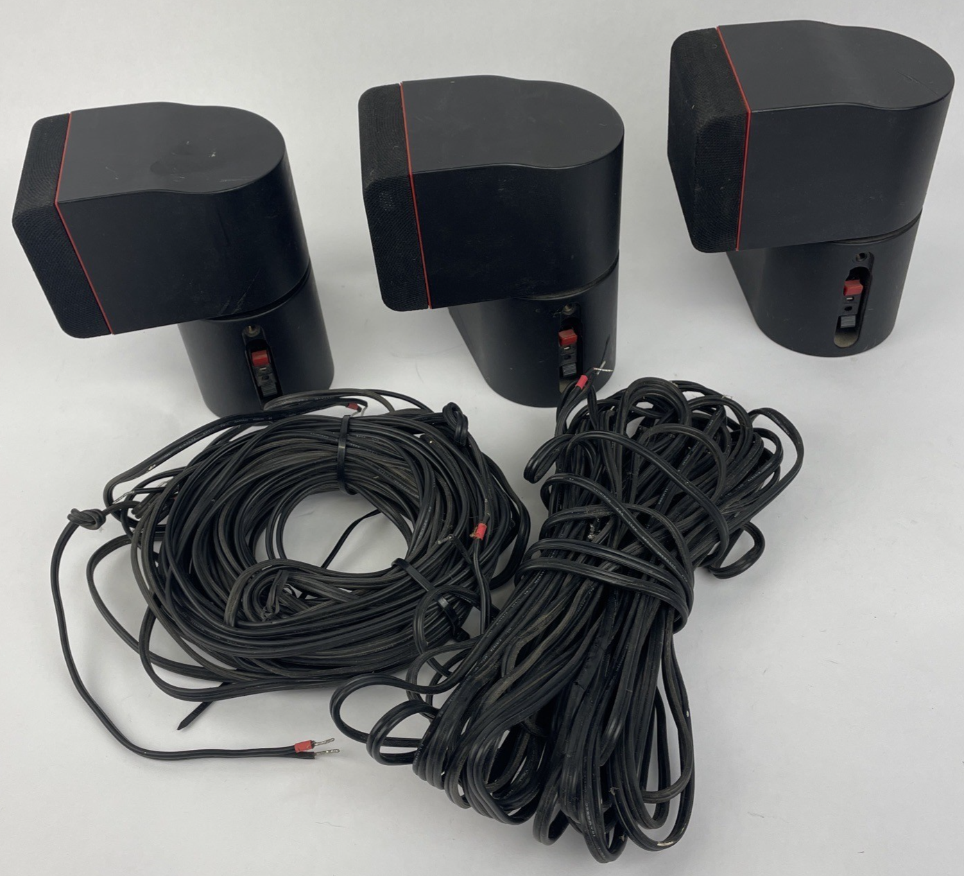 OEM Bose Acoustimass Redline Classic Double Cube Speakers Black Set Of 3