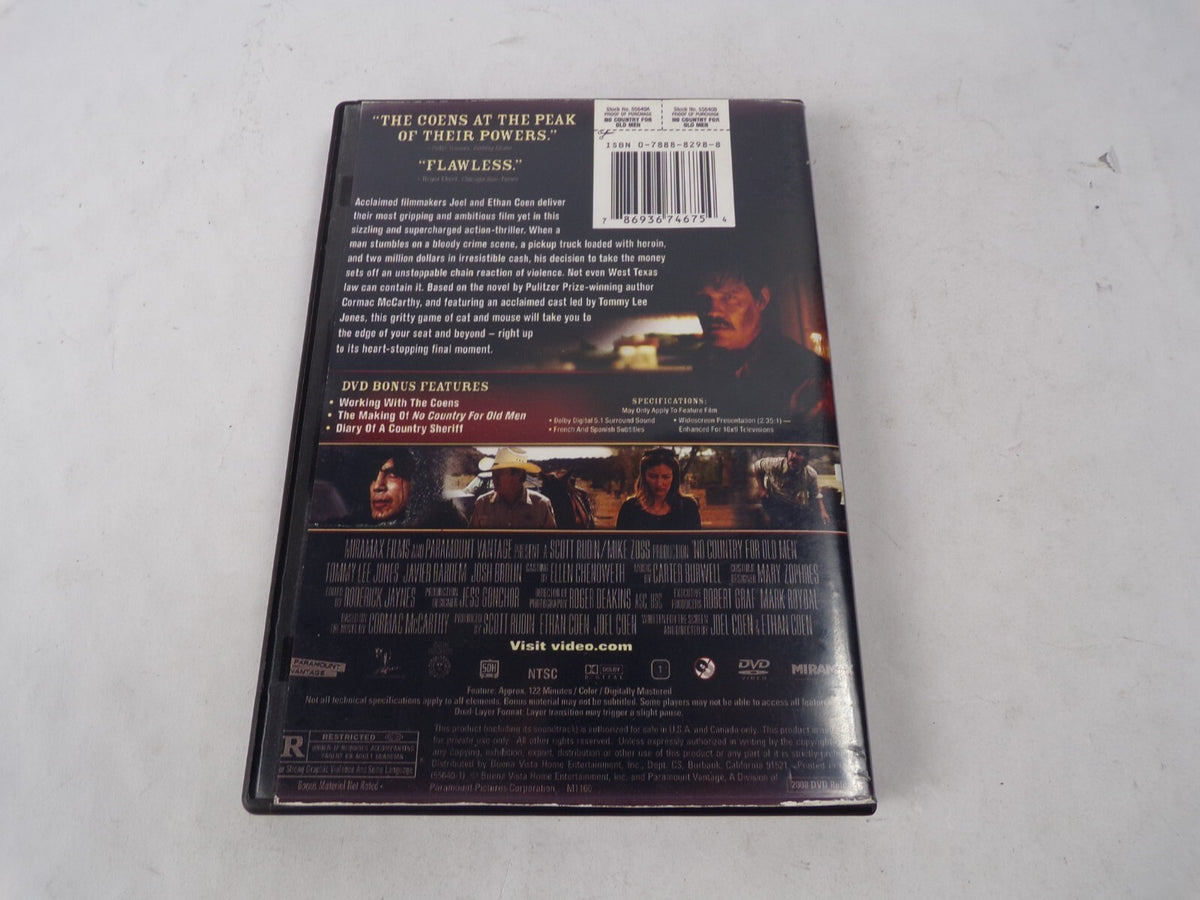 No Country For Old Men "An Instant Classici" There Are No Clean GetawaDVD Movies