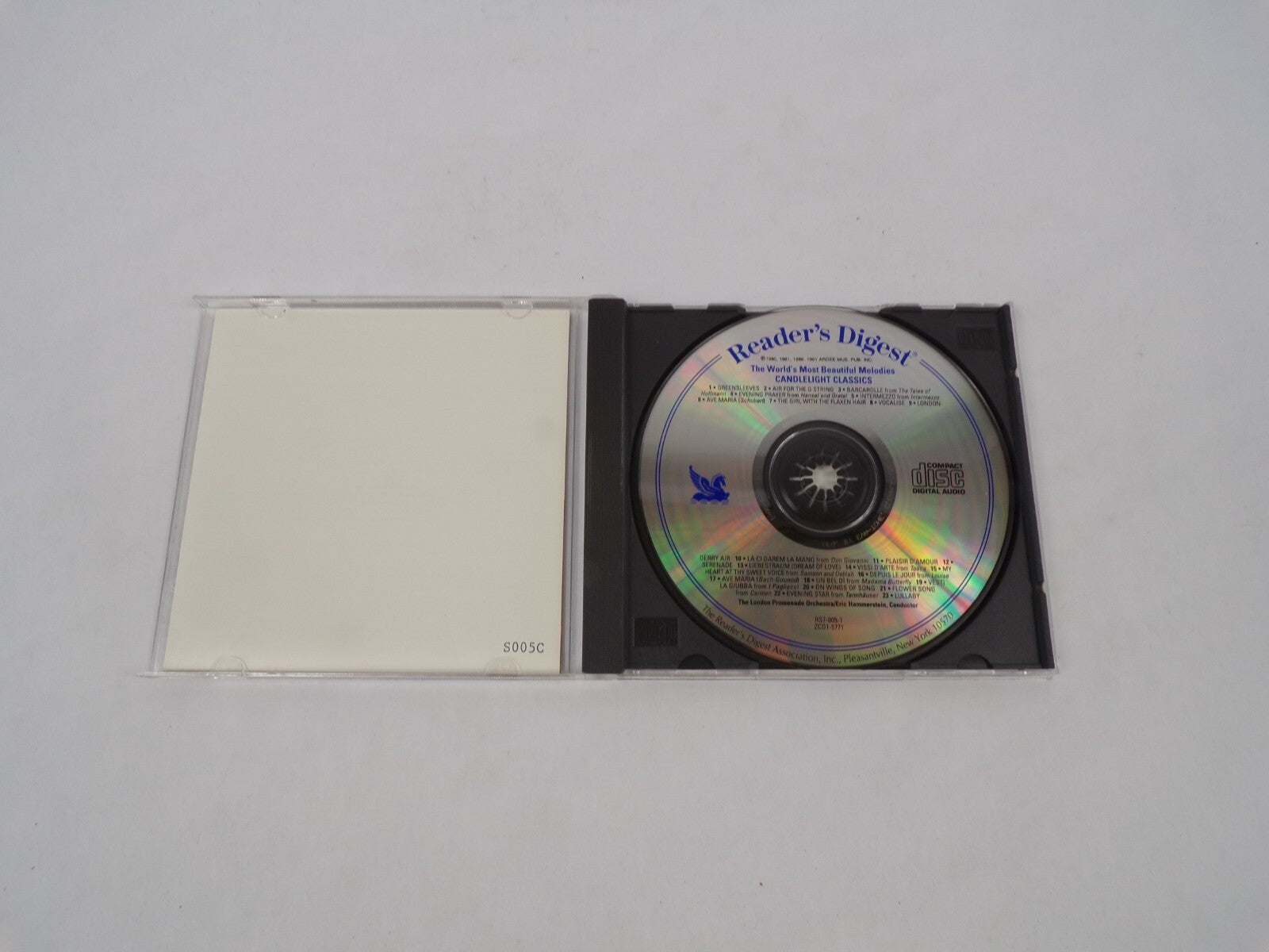 Readers Digest Candlelight Greensleeves Air Four The String Barcardolle CD#63
