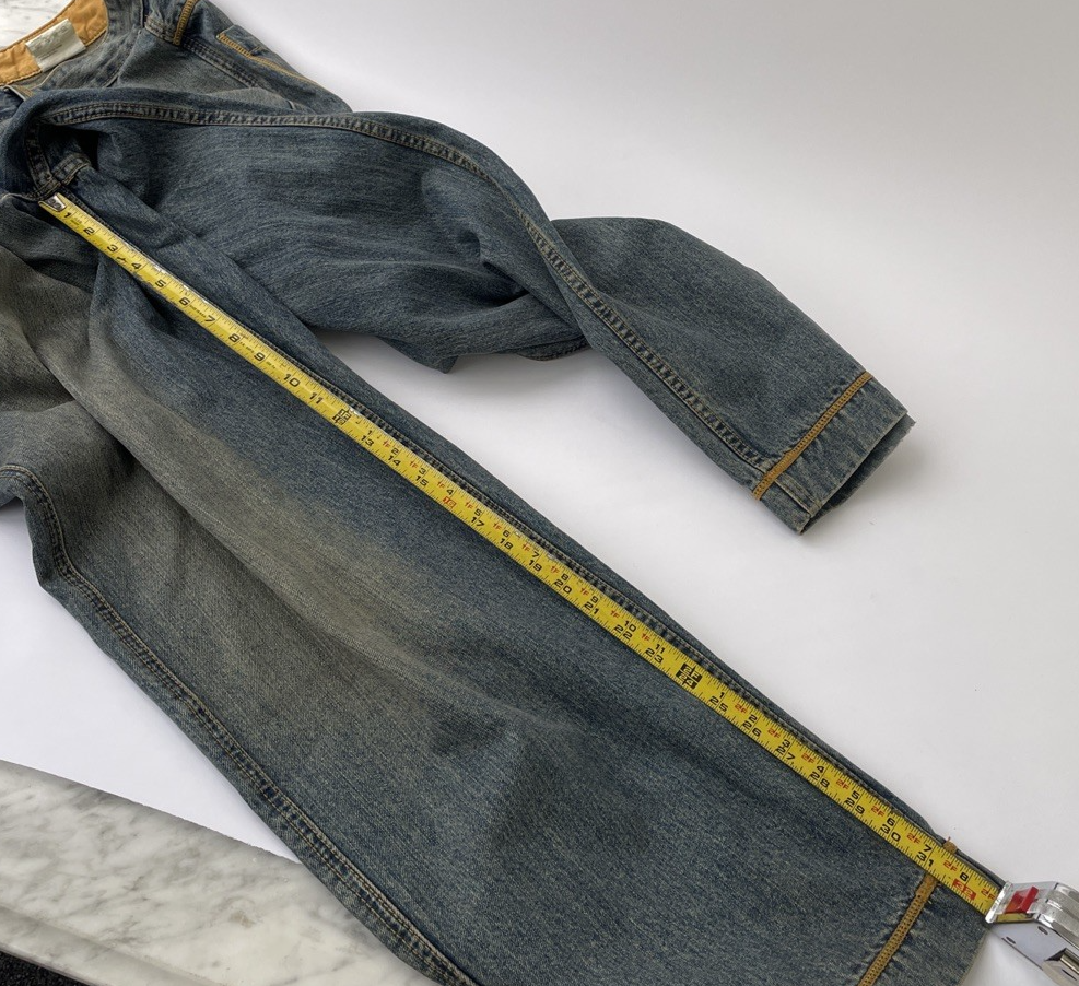 Timberland Denim Jeans Mens Size 38 X 32 Straight Leg Baggy Embroidered