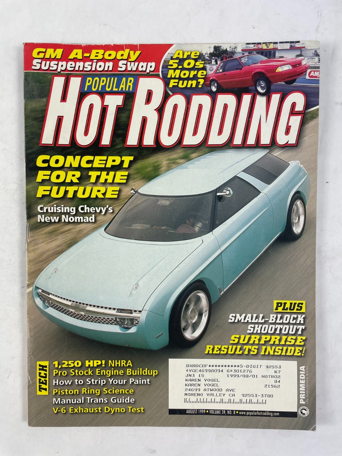 August 1999 Hot Rodding Magazinee Concept For The Future Crusing Chevy's New