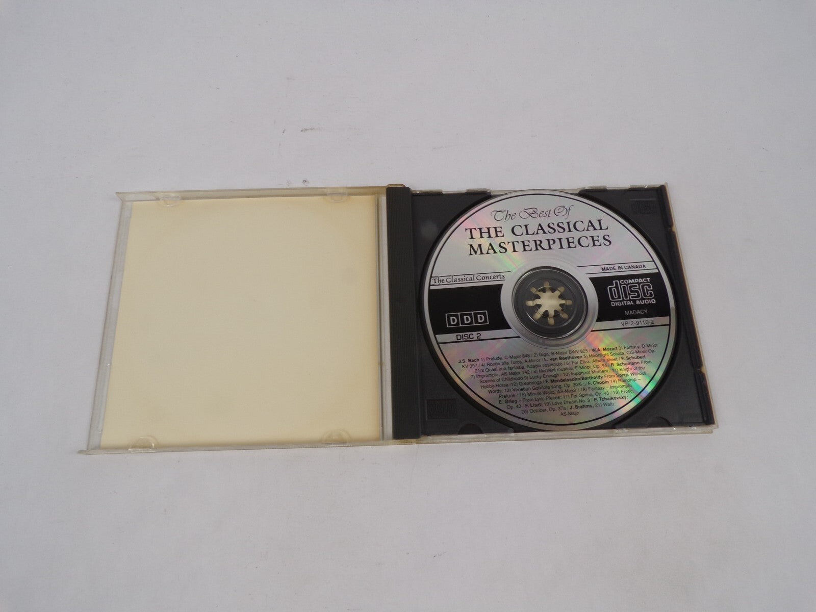 The Best Of The Classical Masterpieces J.S.Bach Prelude. W.A. Mozart CD#68