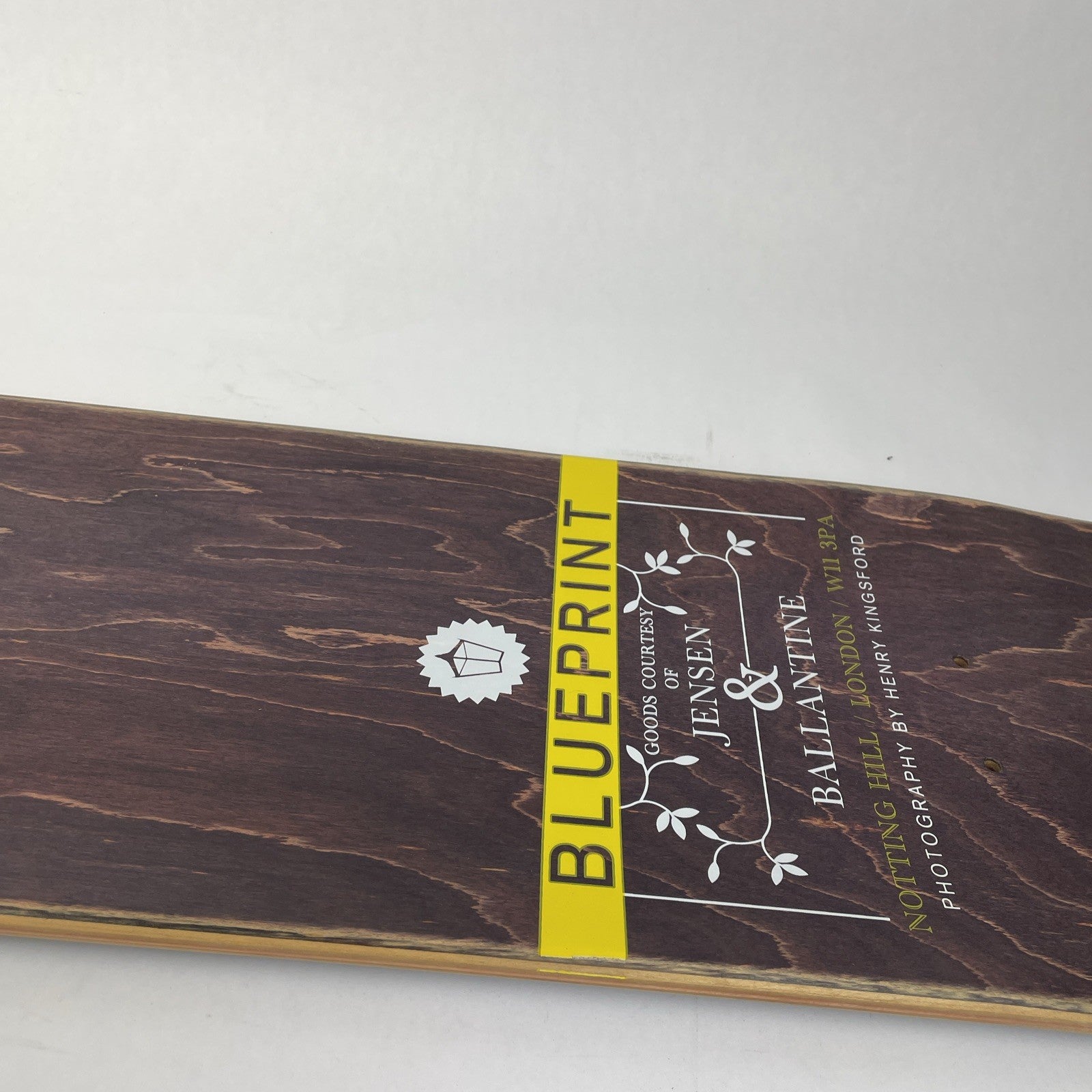 Vintage BLUEPRINT Skateboards Deck 7 7/8" Marty Murawski Babushka Purple Stain