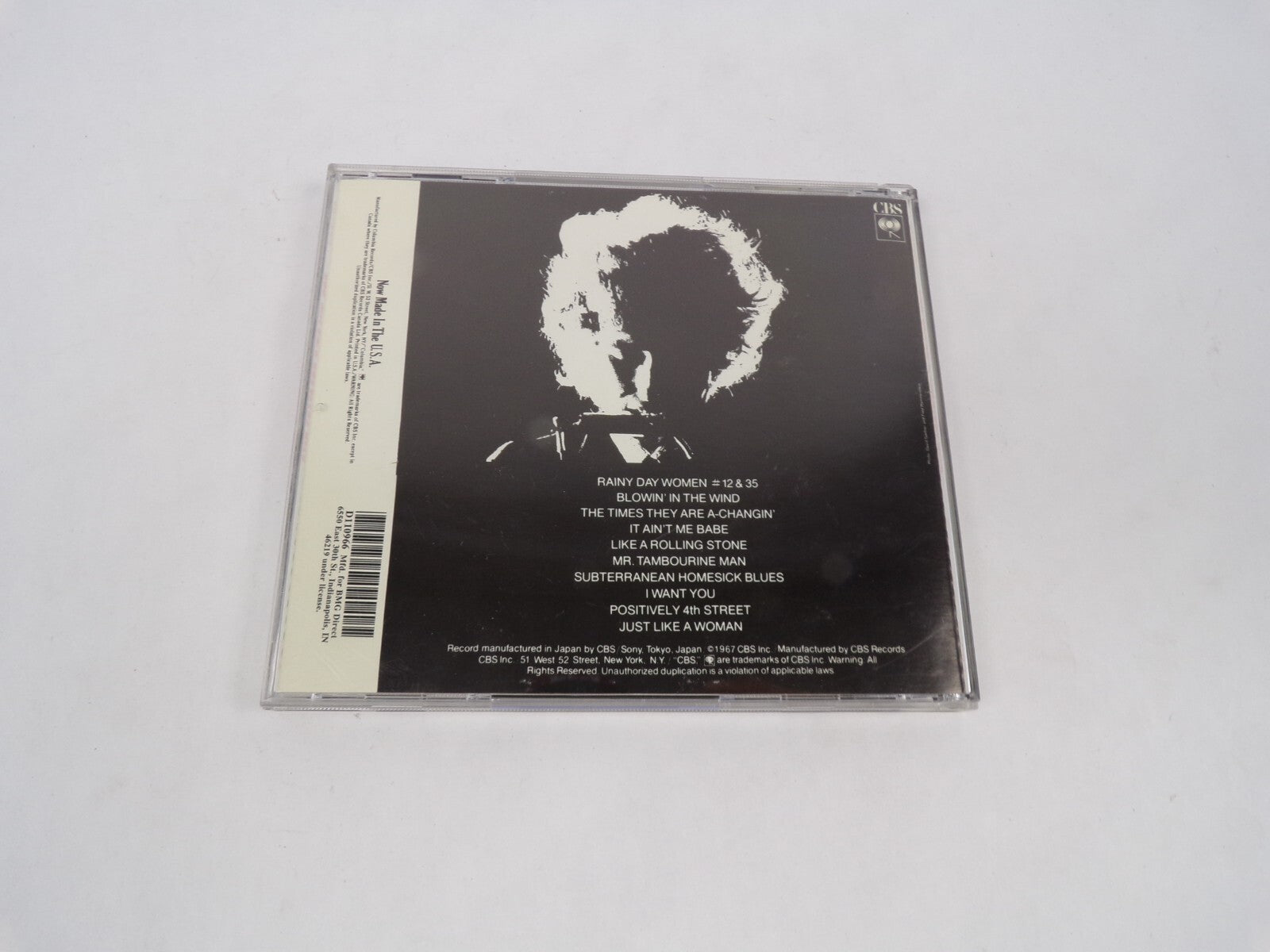 Bob Bylans Greatest Hits Rainy Day Women Blowin In The Wind I Want You CD#63