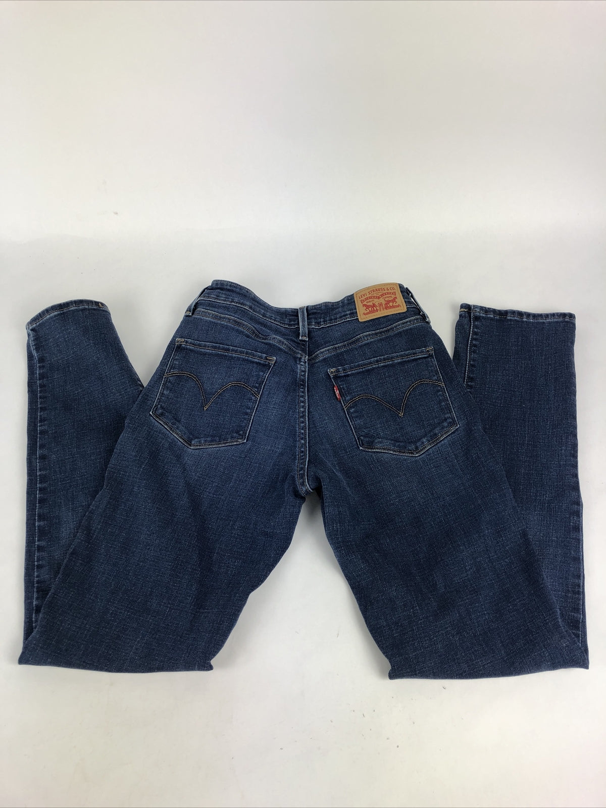 Levis Signature Modern Slim Denim Jeans Womens 6 Blue Stretch Mid Rise Skinny