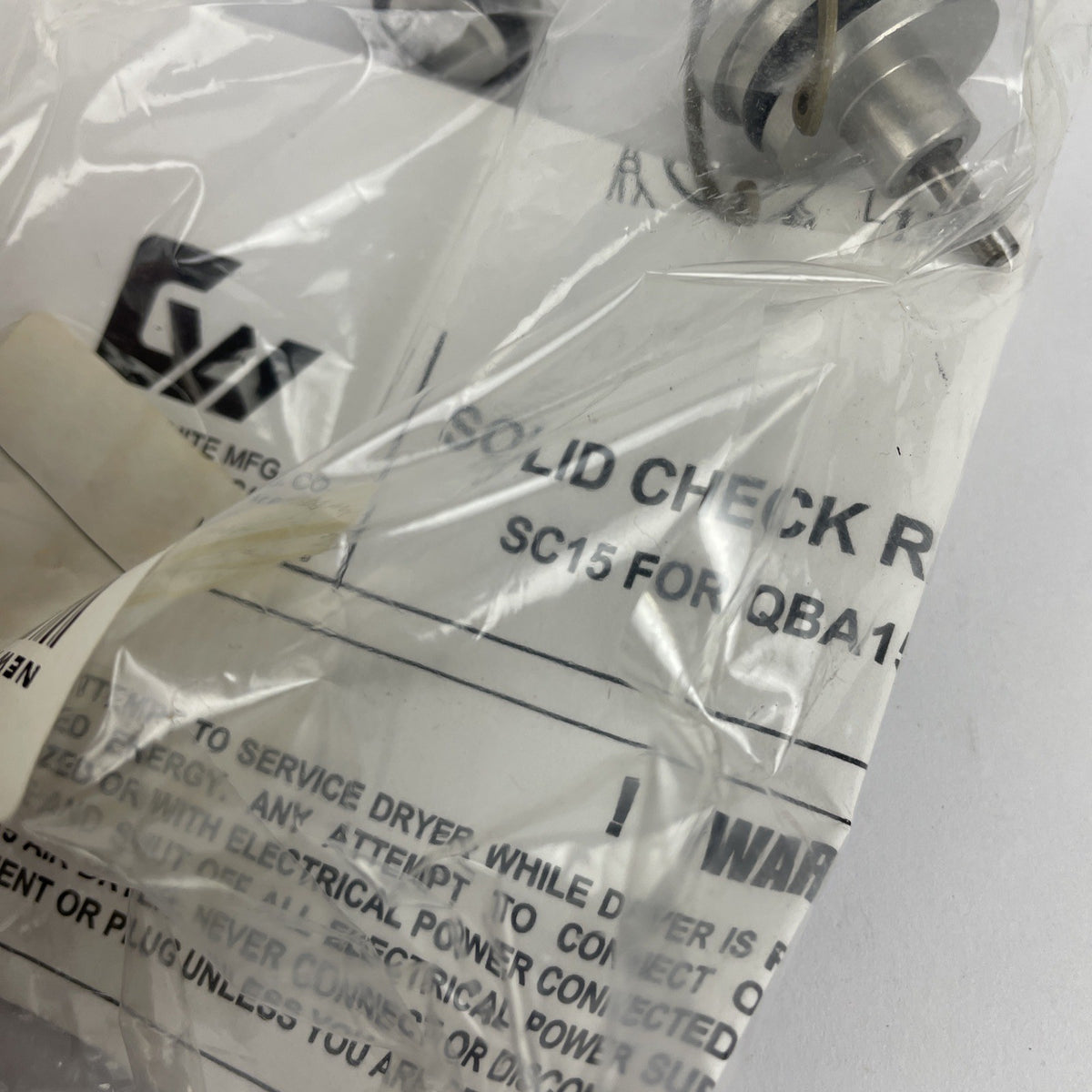 NF QBA15 Graham-White MFG 9-36 Volt Dc Air Dryer Solid Check Valve Repair Kit