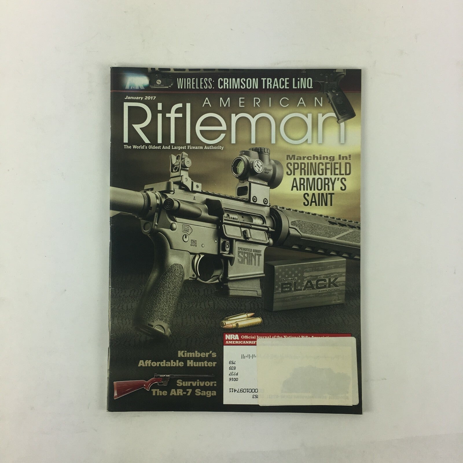 January 2017 American Rifleman Magazine Kimbers Affordable Hunter AR-7