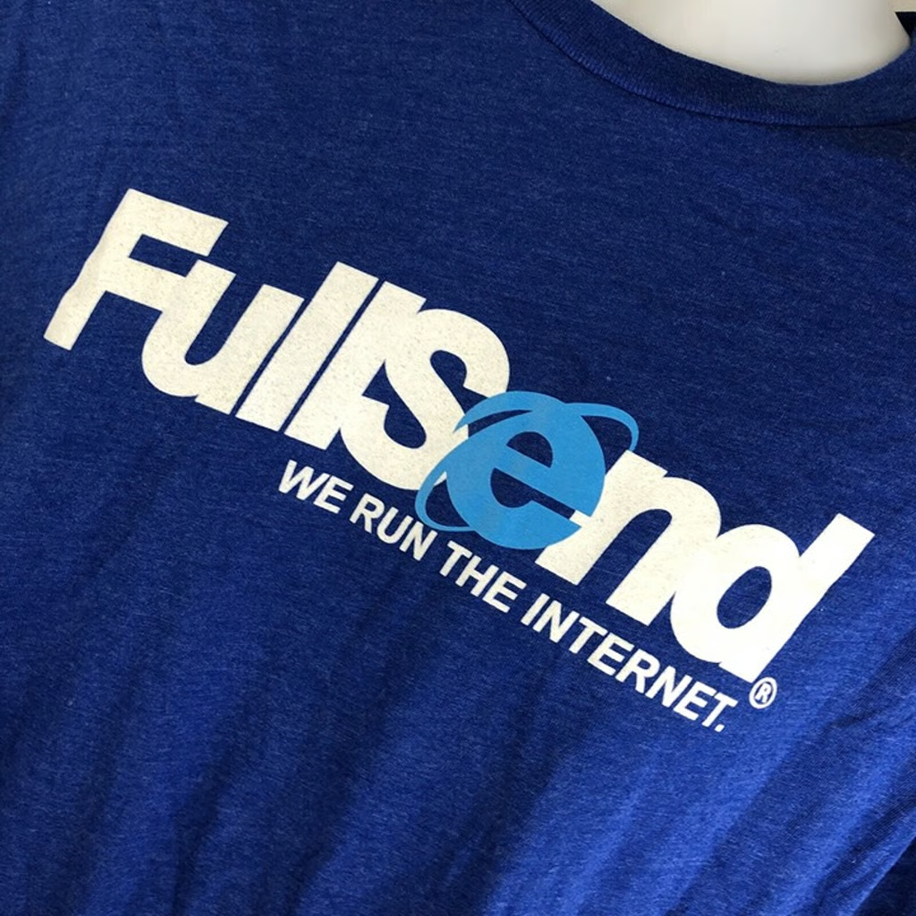 Nelk Boys Full Send We Run The Internet Blue Tee Medium NWOT July 2021 Drop