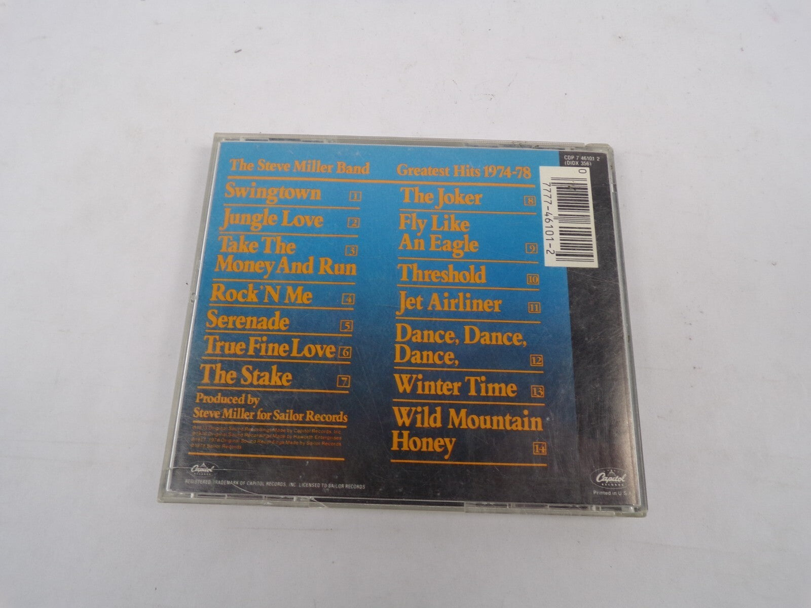 The Steve Miller BAnd Greatest Hits Take The Money And Run Serenade True CD#30