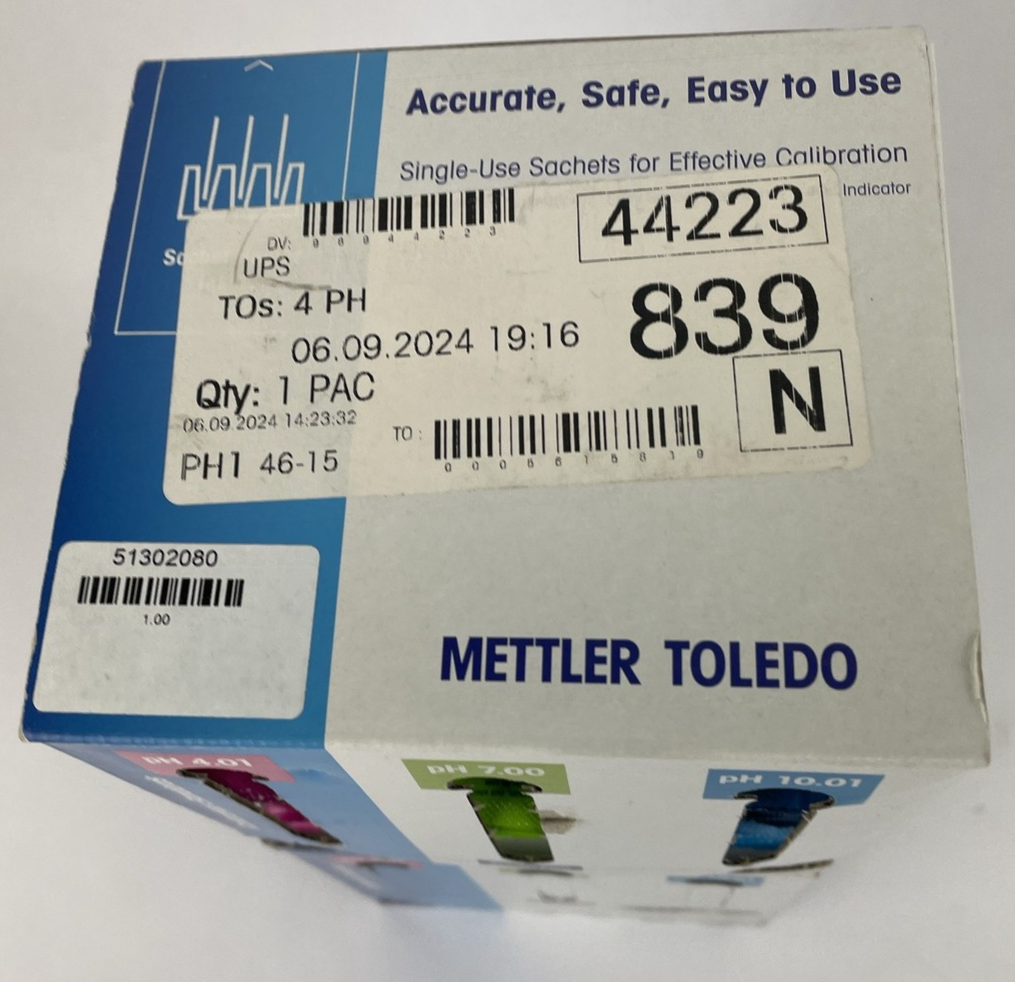 NEW 2 Mettler Toledo Rainbow Kit II 30/pk 3x10x 20mL Single-Use Sachets 51302080