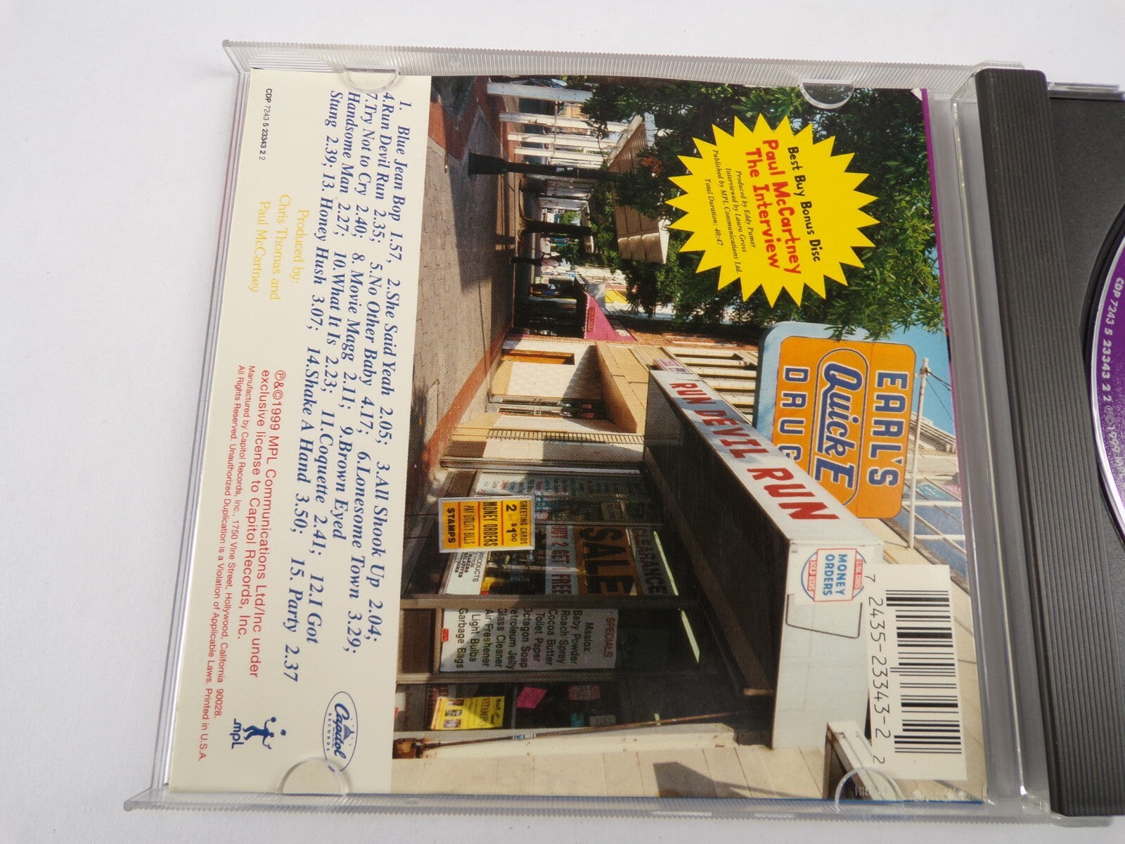 Best Buy Bonus Disc Paul Mc Cartney The Interview Blue Jean Bop CD#26