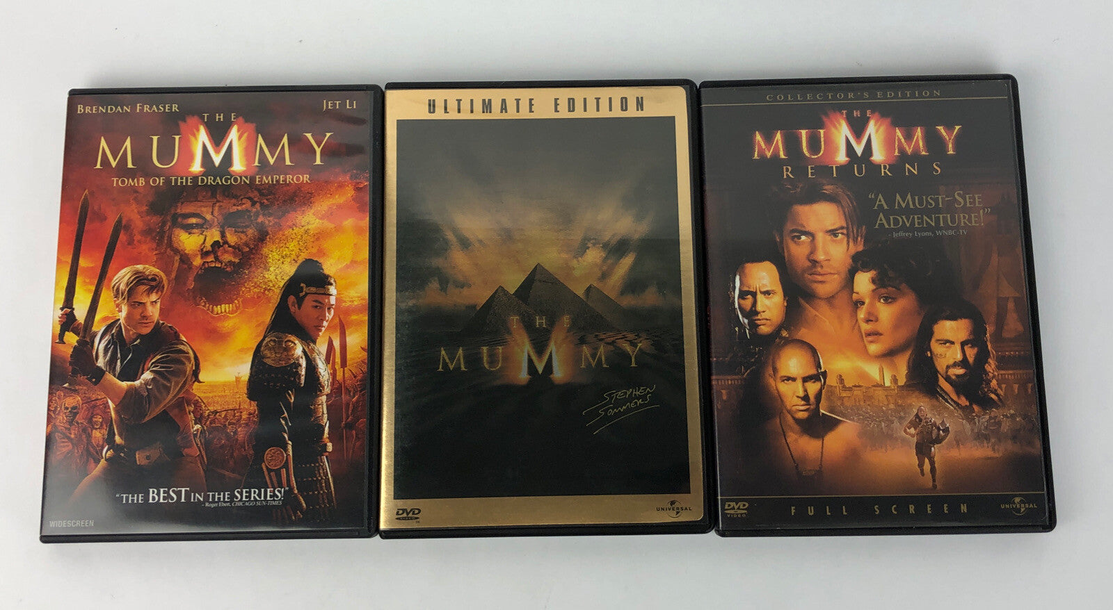 The Mummy Trilogy Widescreen DVD Lot - 1, 2: Returns & 3: Tomb of Dragon Emperor