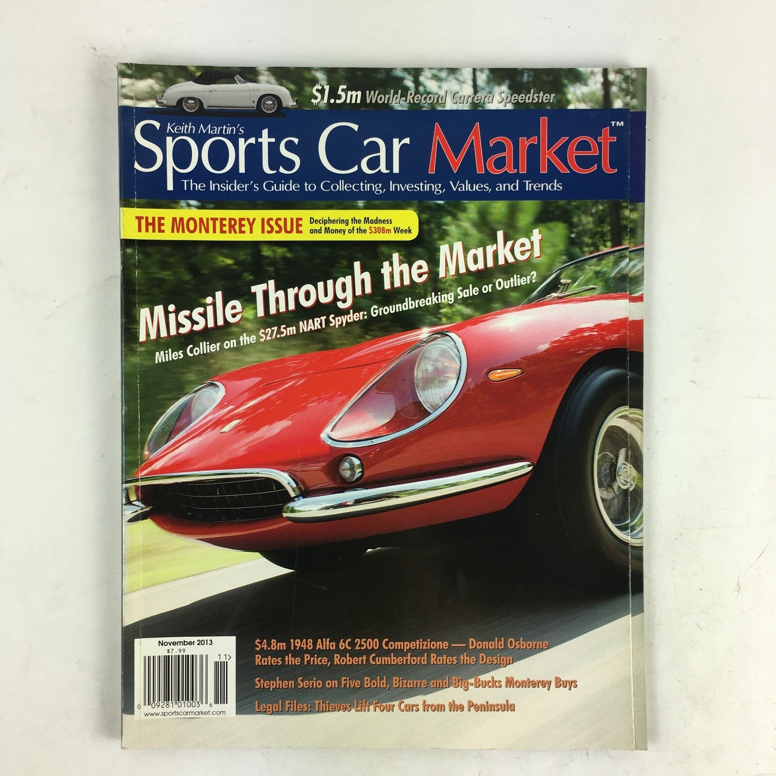 November 2013 Sports Car Market Magazine Missile Through the Market Carrera