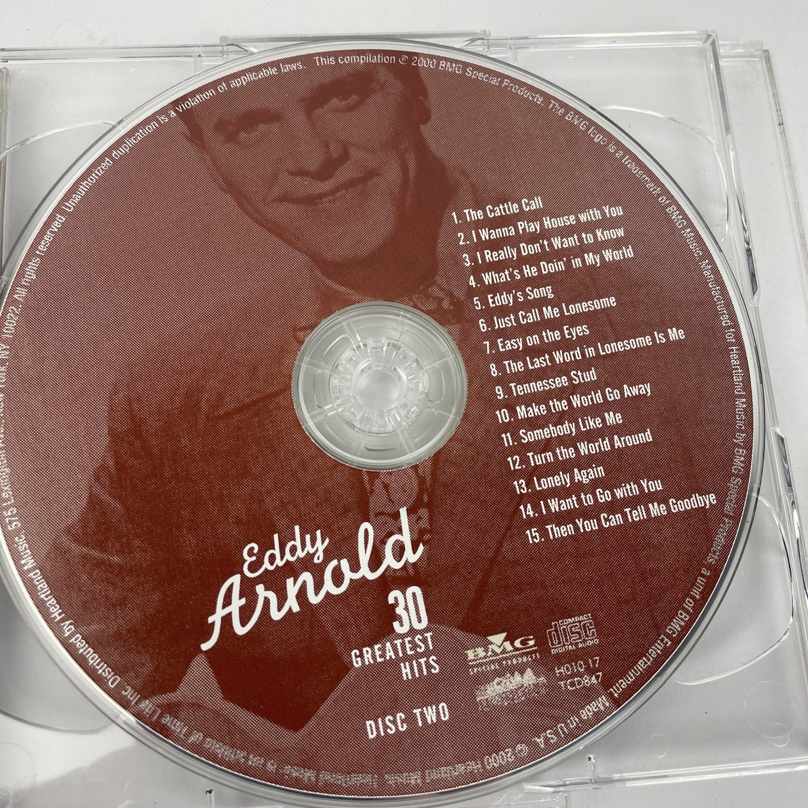 EDDY ARNOLD - 30 GREATEST HITS ( 2 x CD, 2000 BMG Records ) Mint Discs #1