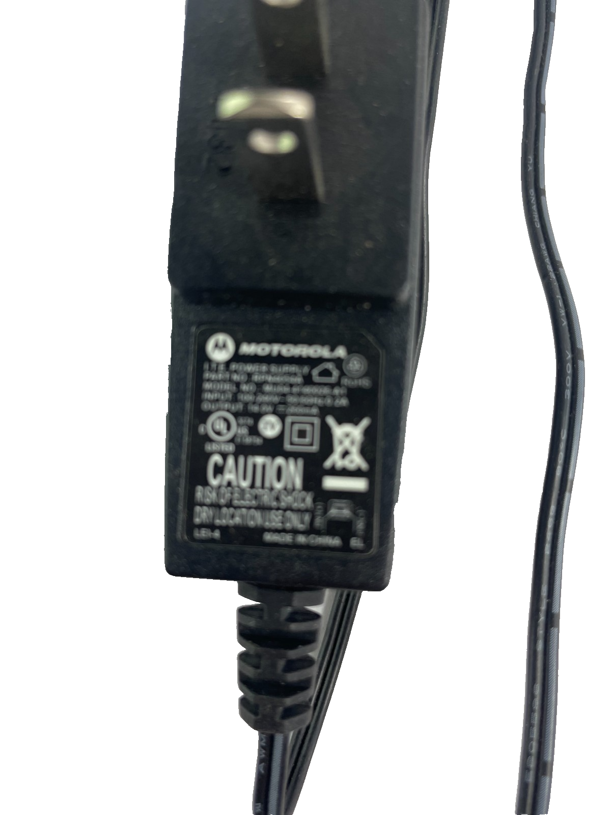 Geniune Motorola Model MU04-4140026-A1 Output 14V 0.26A AC Adapter #A78