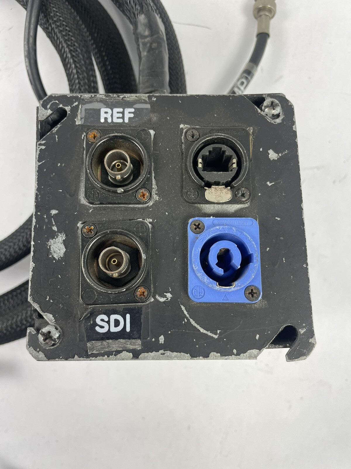 Breakout box Audio Snake 4 inputs Neutrik powerCON 20A EtherCon RJ45 BNC #B