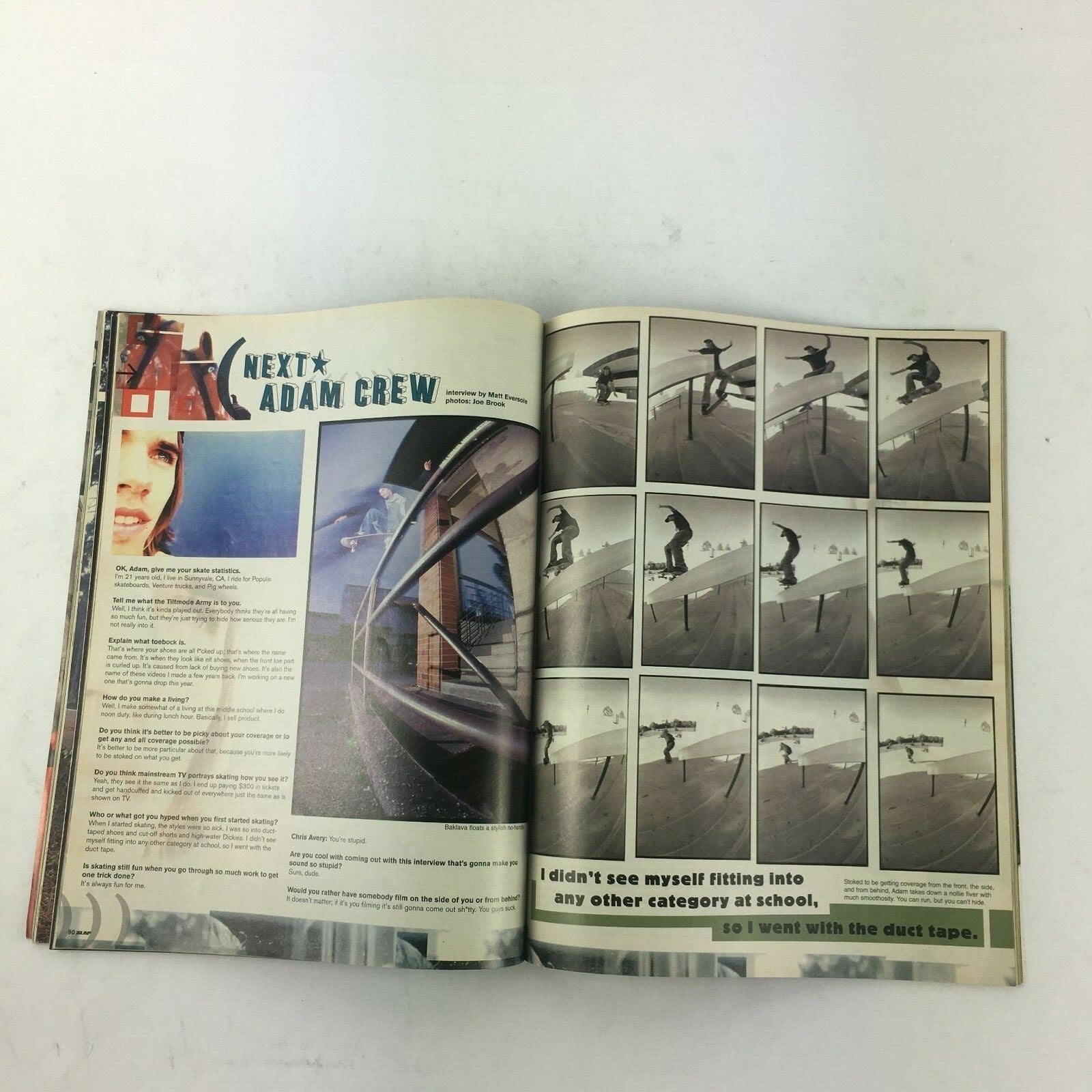 December 2002 Slap Skateboard Magazine featuring Brandon Biebel, Darrell Stanton, and Zoo Animal.