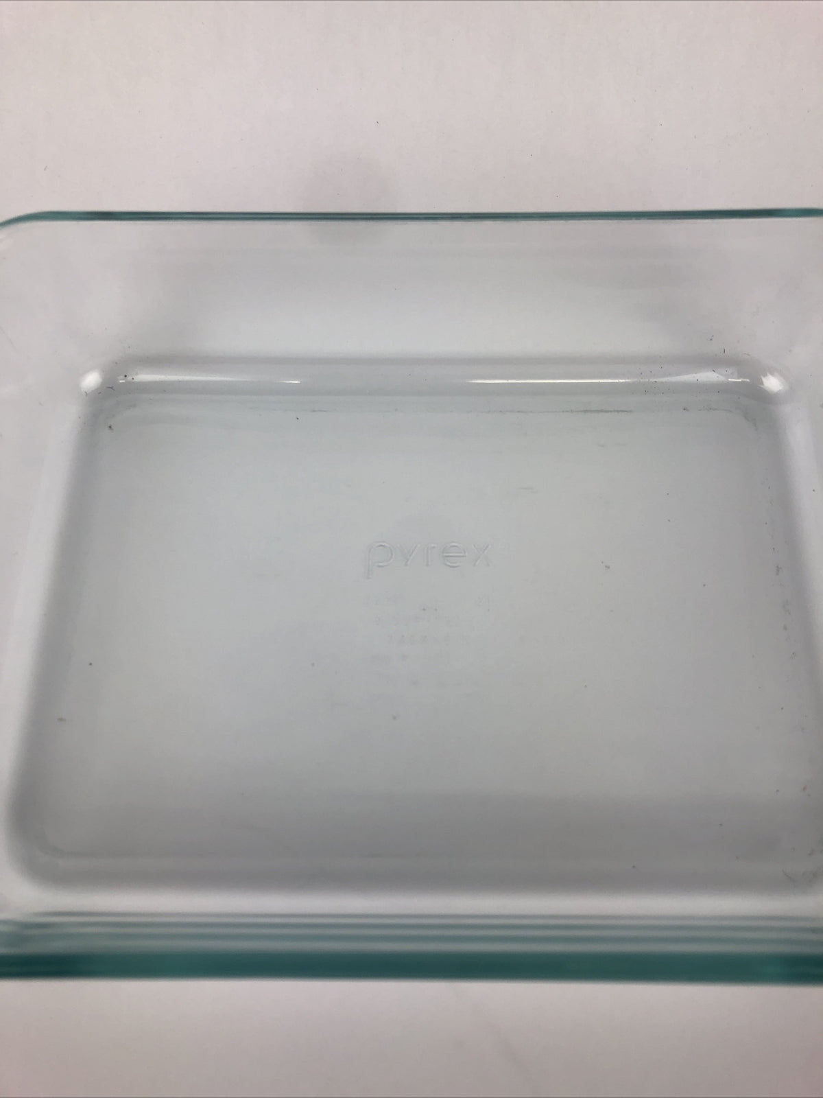 PYREX VISIONS Blue Green 3 CUP VINTAGE RECTANGULAR BAKING DISH CASSEROLE  #7210