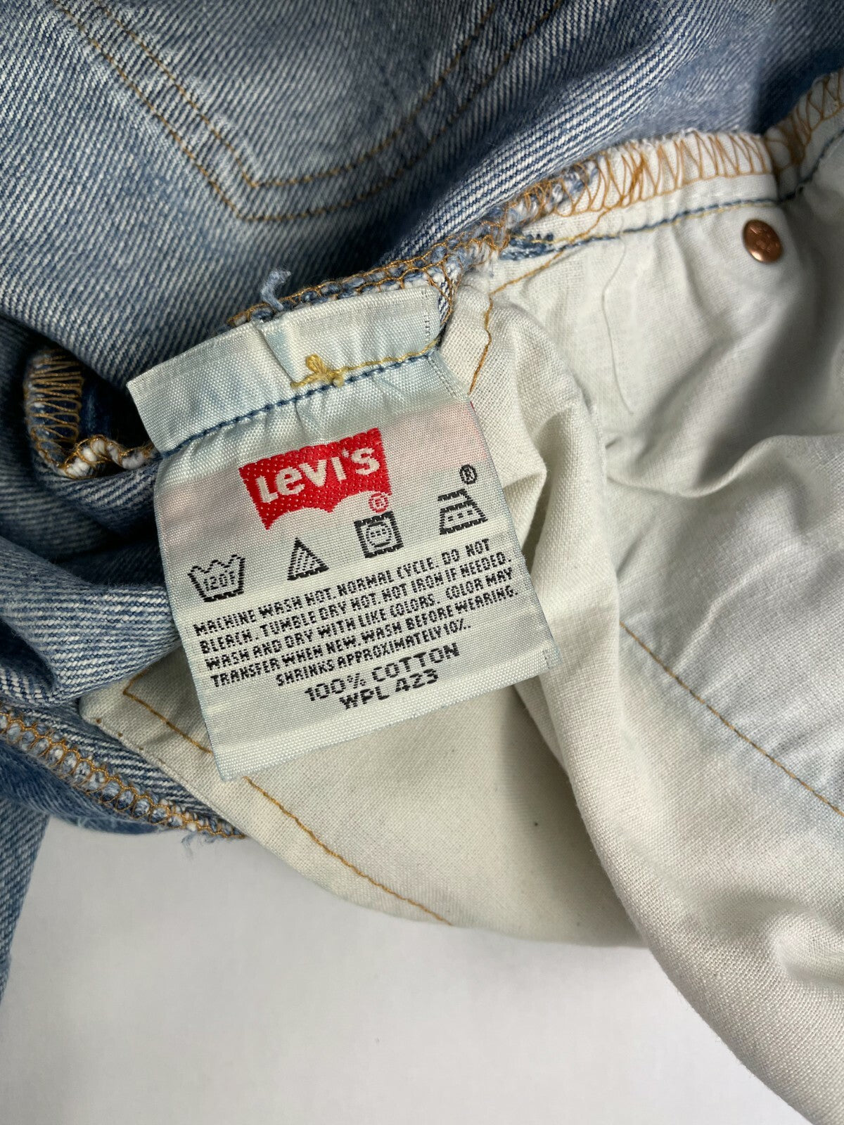 Levi's Men's Blue 501 Regular Fit Straight Leg Jeans Size W 36 L 36