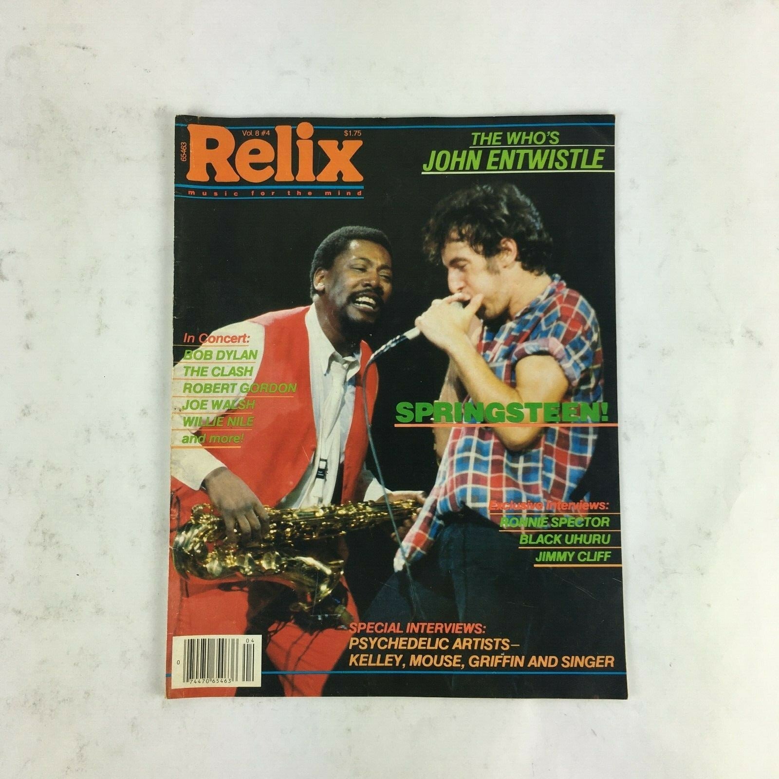 Relix Vol. 8 Magazine The Who's John Entwistle Springsteen! Ronnie Spector