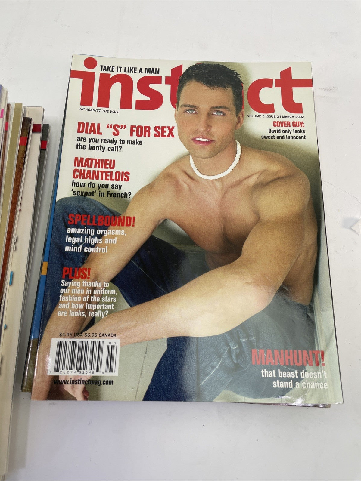 Lot of 20 Instinct magazine 2002 - 2005 Gay Fashion Lifestyle & Entertainment