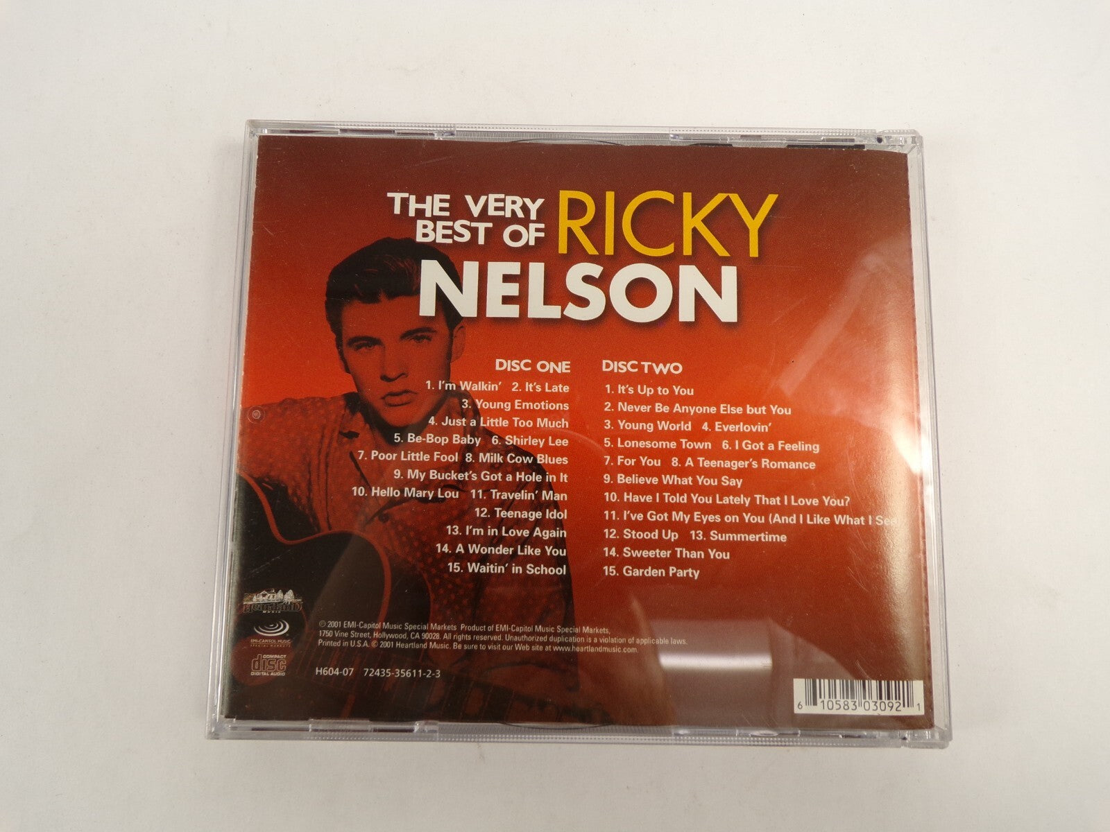 The Very Best Of Ricky  Nelson  Be Bop Baby Shirley Lee CD#49