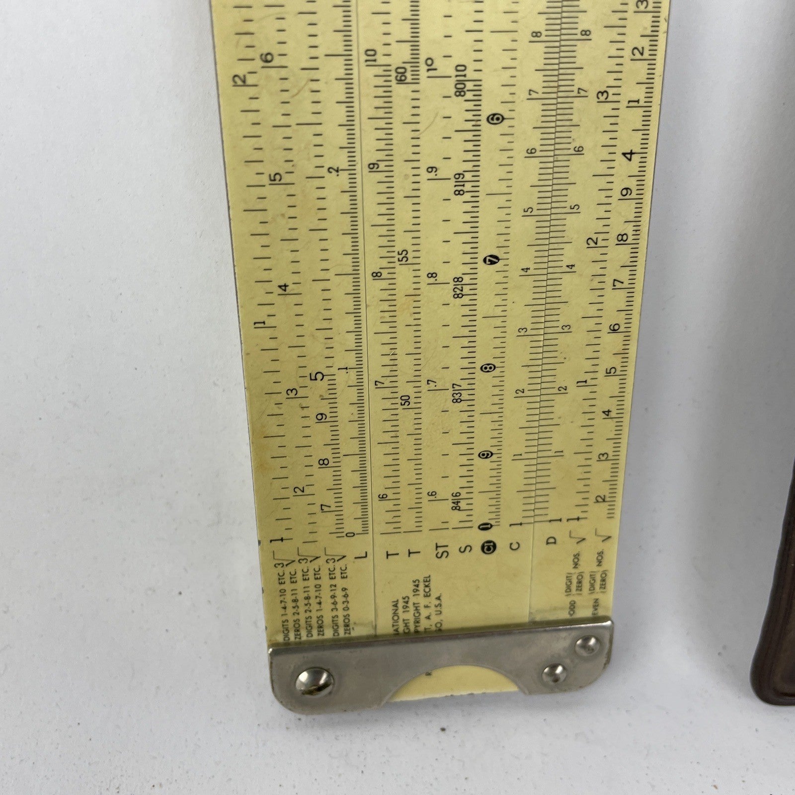 Vintage Pickett Eckel Model 2 ES Slide Rule Ruler Synchro-Scale Log with Case