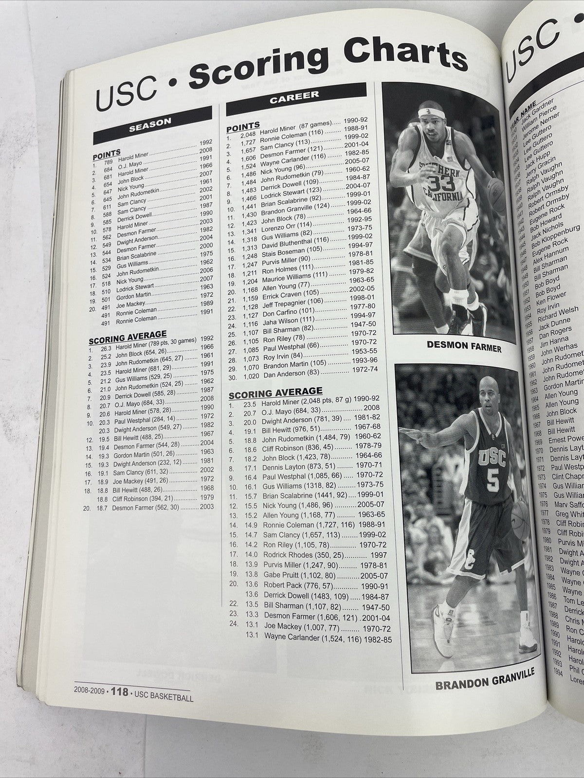 2008-09 NCAA USC Trojans Men's Basketball Media Guide / Southern Cal / DeRozan