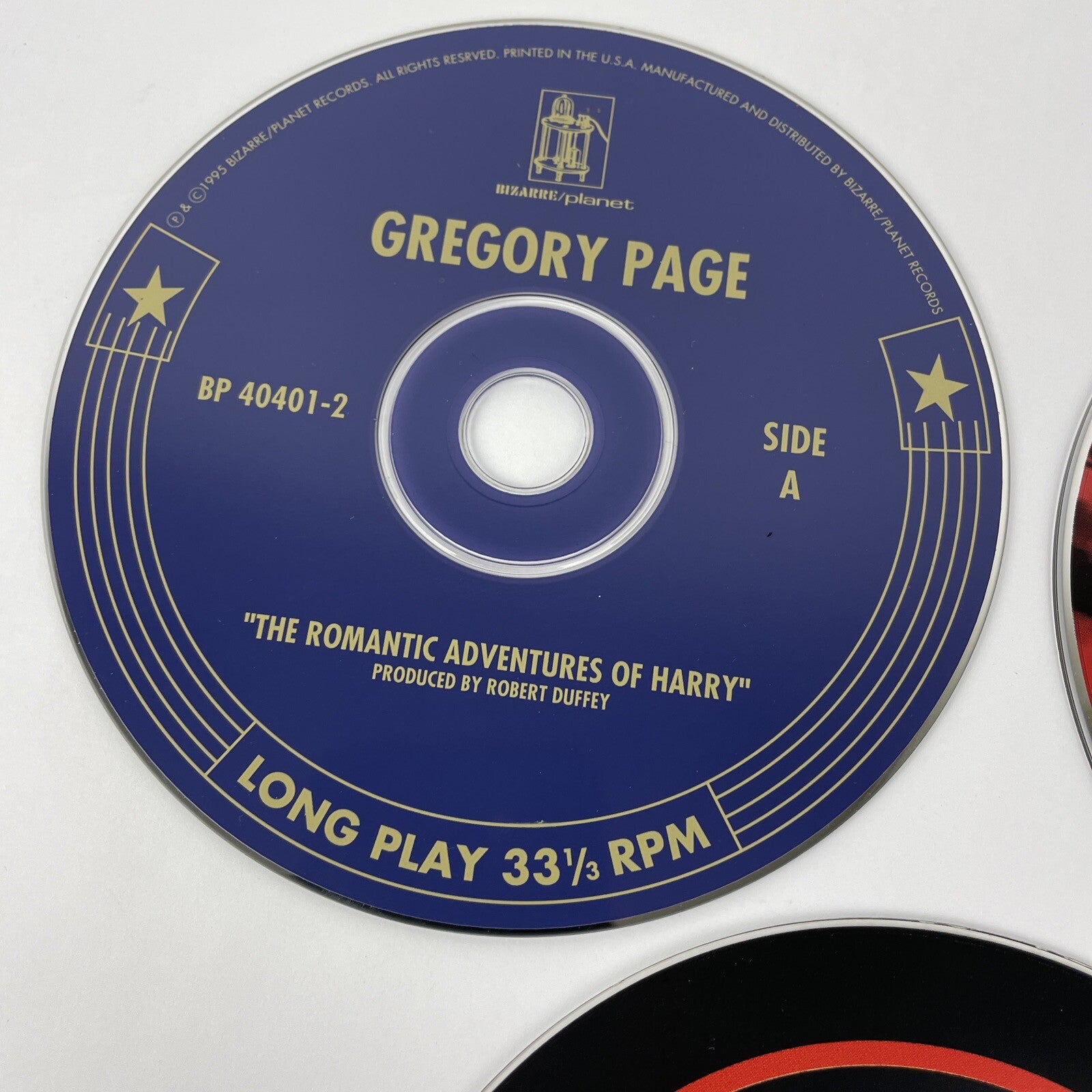 3 x Gregory Page CDs The Romantic Adventures of Harry, Love Made Me Drunk, Self