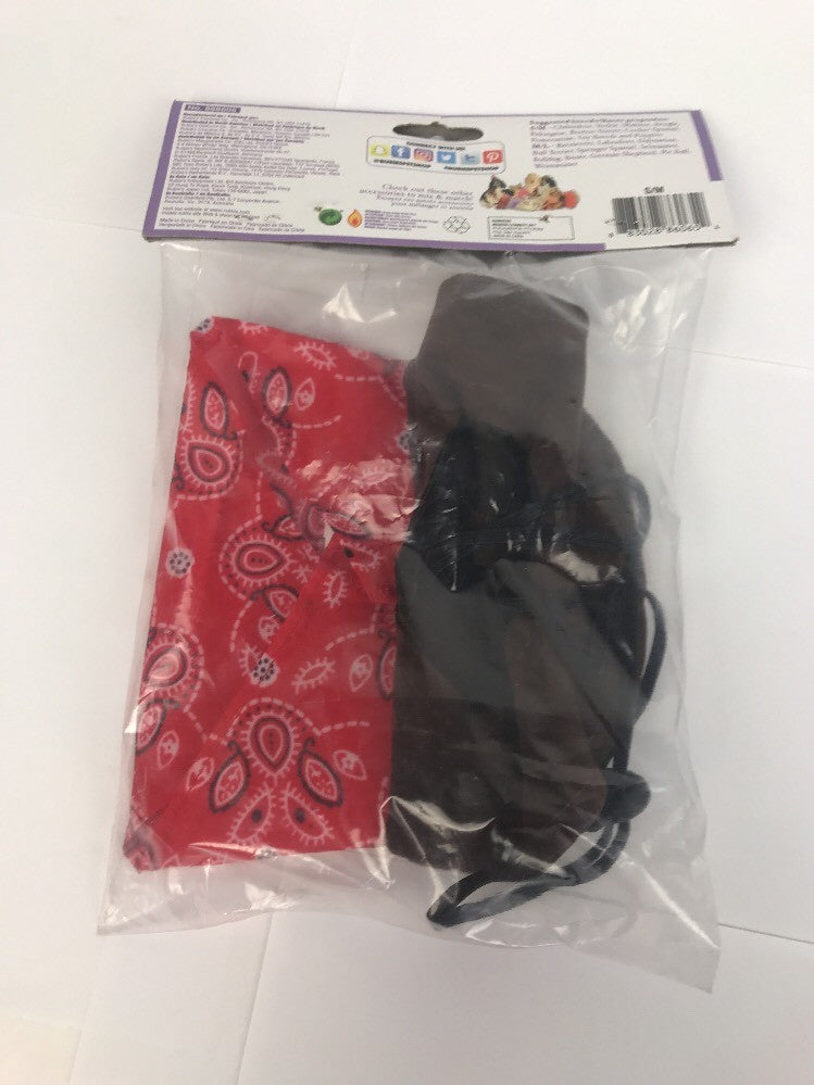 Rubie's Boutique pet cowboy accessory set for small to medium dogs and pets