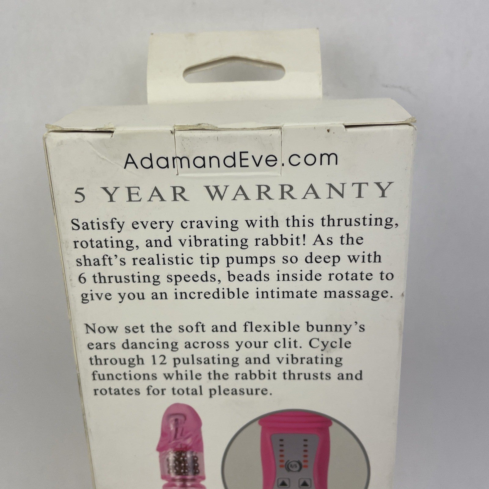 Adam and Eve Eve's First Thruster Rabbit Vibrator Toy Pink