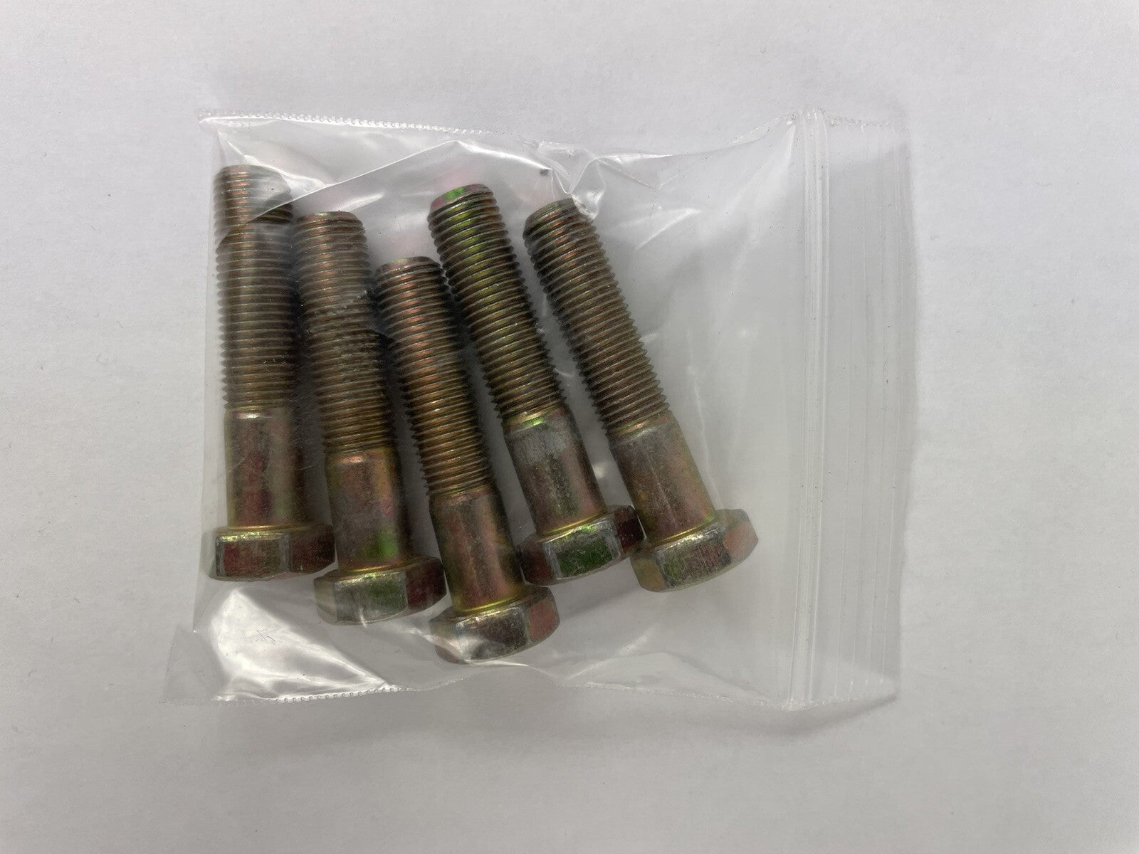 Hex Head 3/8-24 x 1-3/4" Grade 8 Bolts Yellow Zinc Cap Screws Fine Thread -5 pcs
