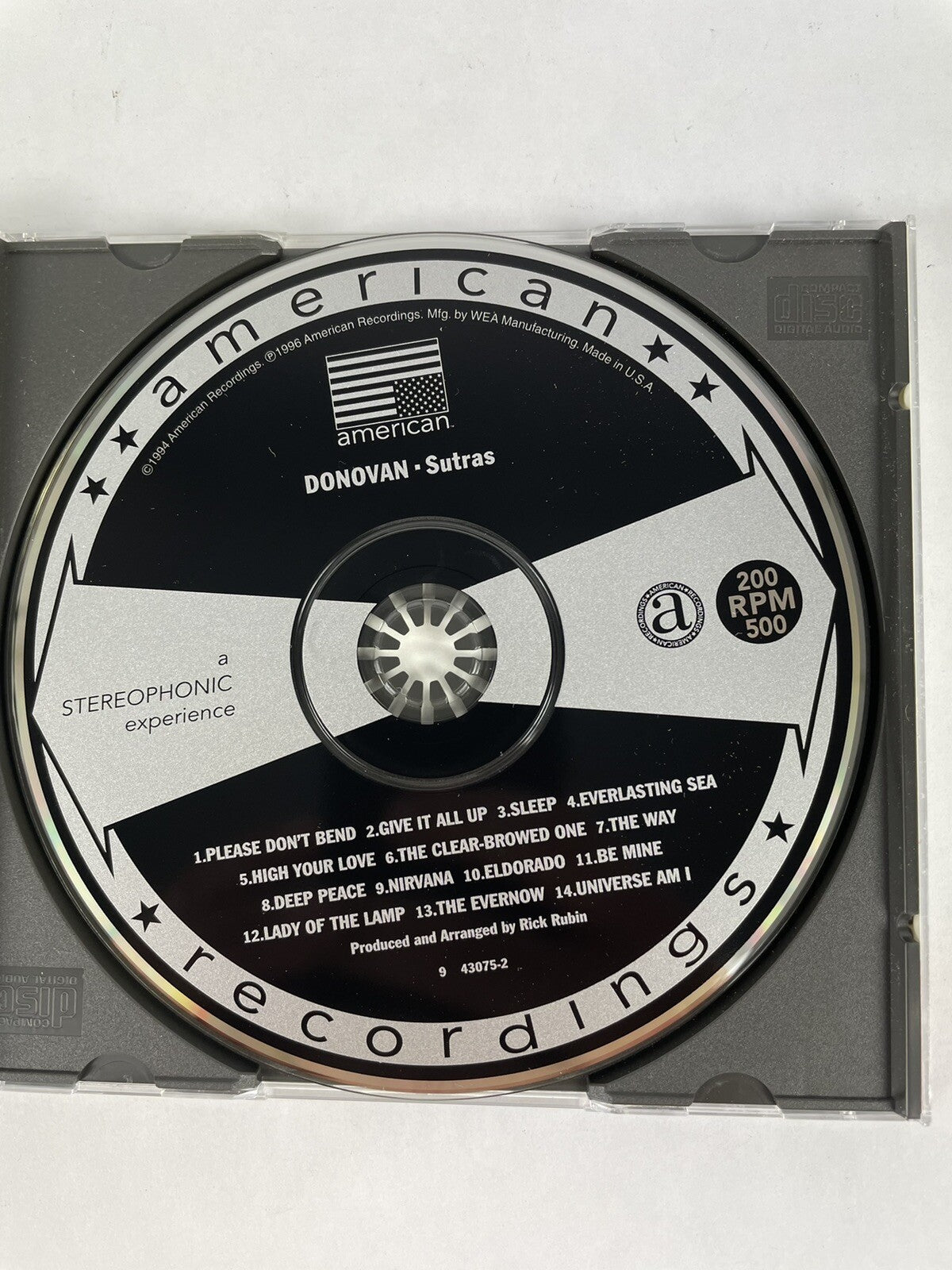 Donovan - Sutras Produced by Rick Rubin (1996) CD #7