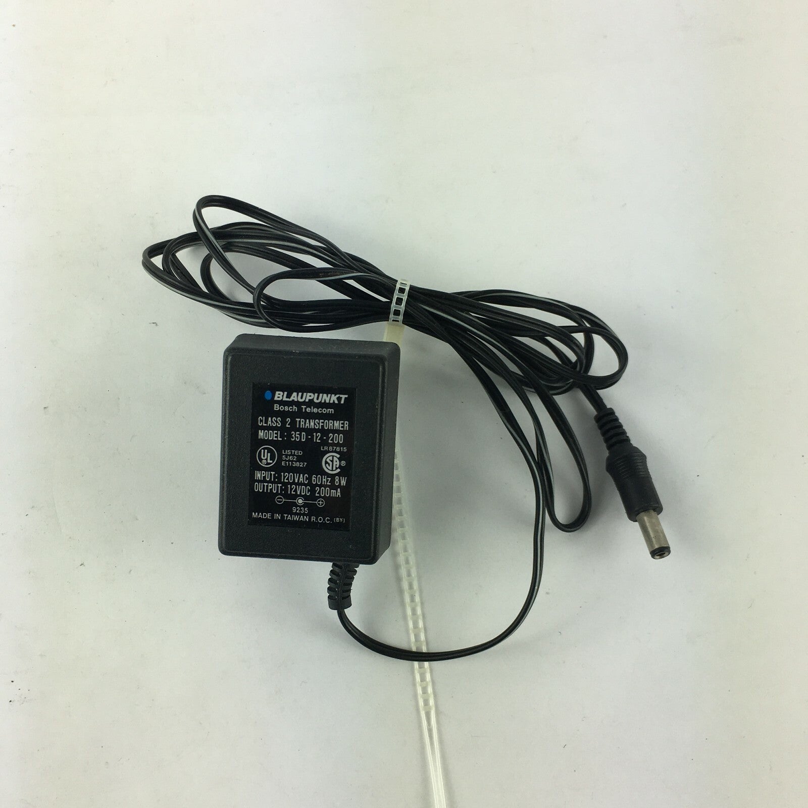 Genuine Blaupunkt 35D-12-200 Class 2 Output 12V 200mA Power Supply Adapter A17