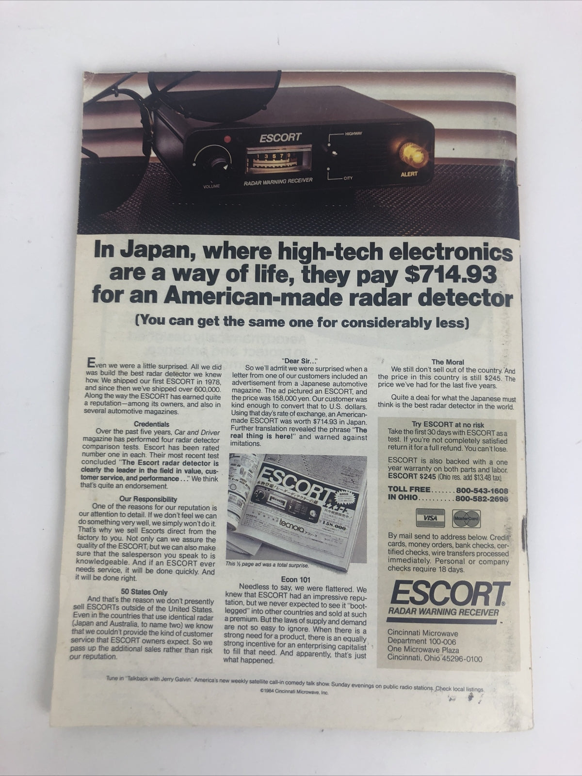 Porsche Panorama Magazine - October 1984 - A Real Carrera - Water In 914 - VGC