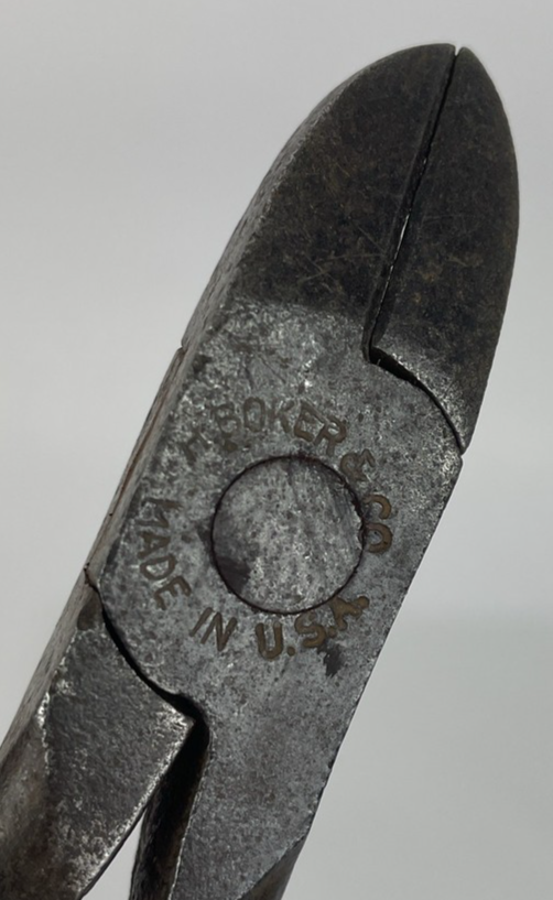 Vintage H. Boker & Co. Model  "U.S." Marked Diagonal Cutting Pliers Dykes. USA