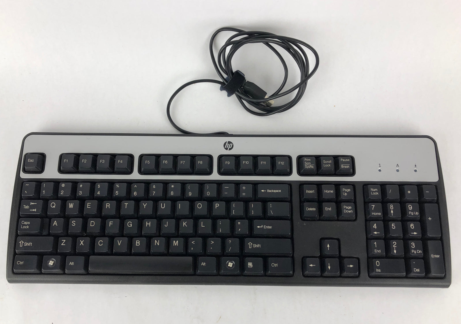 Clicky Keyboard HP KU-0316 Black/Silver USB Wired Tactical Feel - Free shipping