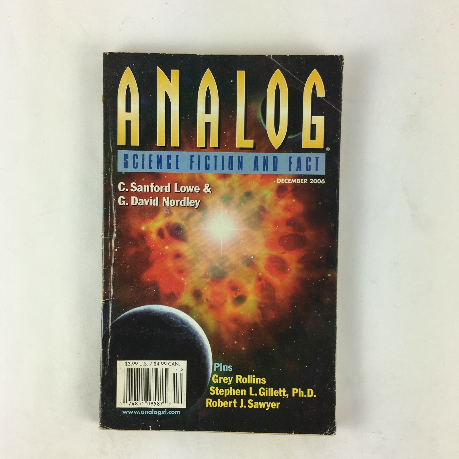 December 2006 Analog ScienceFiction Fact Magazine Sanford Lowe David Nordley