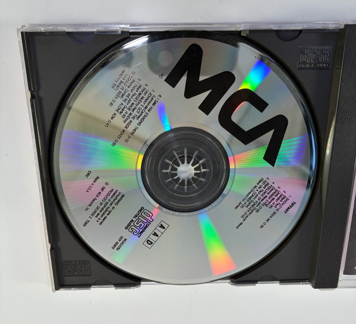 Tiffany Self-Titled MCA Records CD 1987