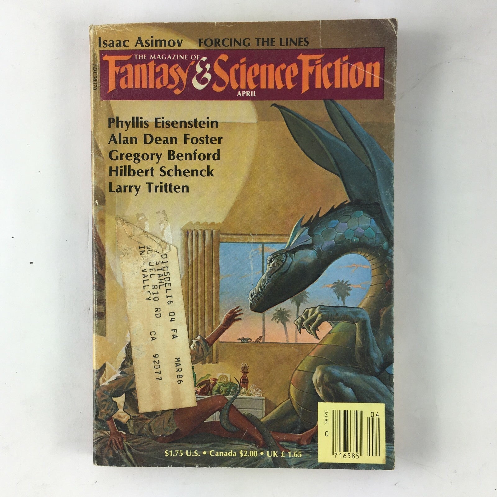 May Fantasy&Science Fiction Magazine Phyllis Eisenstein Alan Dean Foster Larry