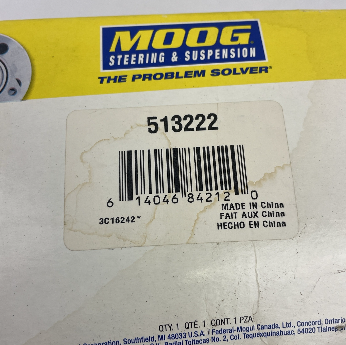 Front Wheel Hub Assembly For 2005-2009 Ford Mustang 2006 2007 2008 Moog 513222