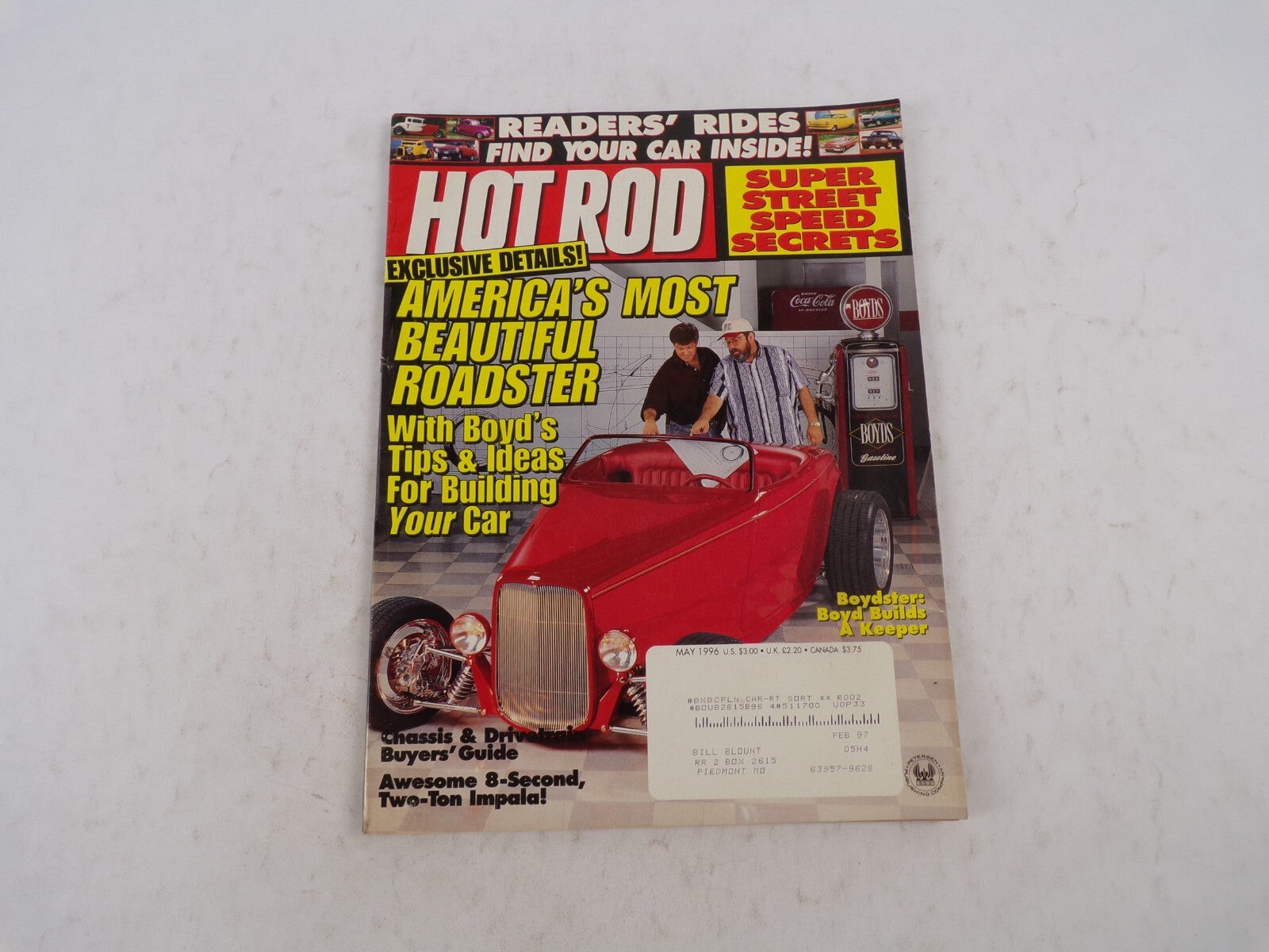 May 1996 Hot Rodding Magazine America's Most Beautiful Roadster With Boyd's Tip