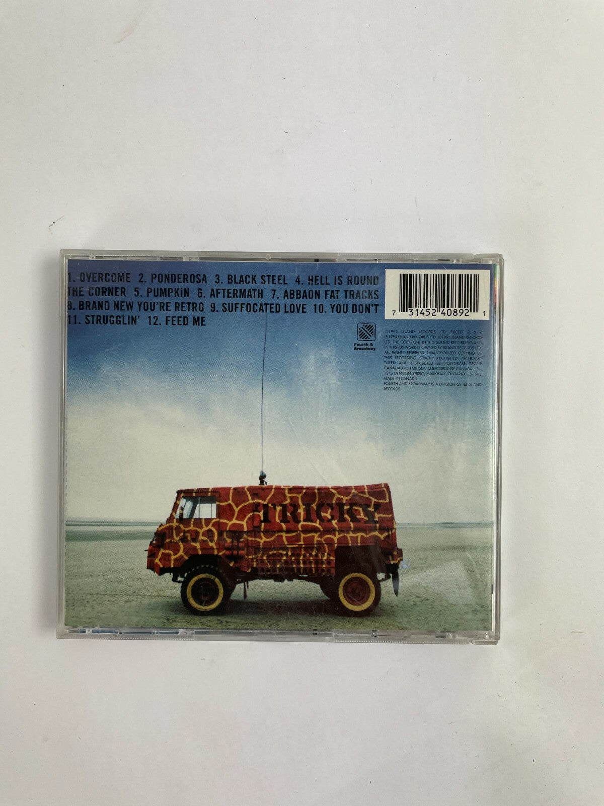 CD Tricky Maxinquaye Overcome Ponderosa Black Steel Pumpkin Aftermath Feed Me