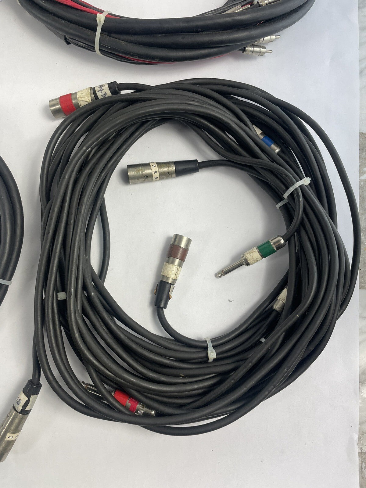 Lot of 8 Audio Snakes - XLR / TRS / Switchcraft  M642 / Neutrik Whirlwind