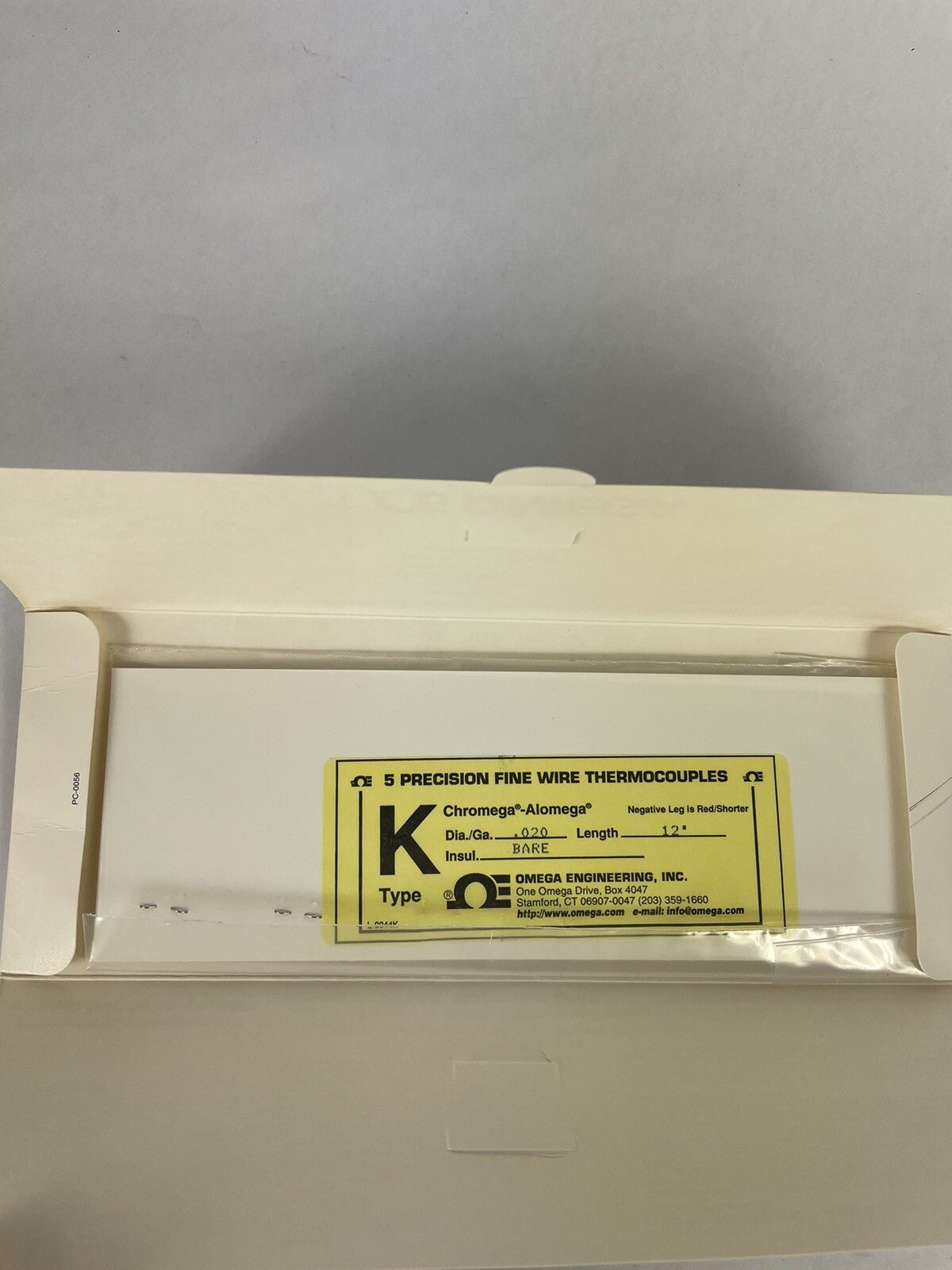  Omega Engineering CHAL-020-BW, K-Type Thermocouples