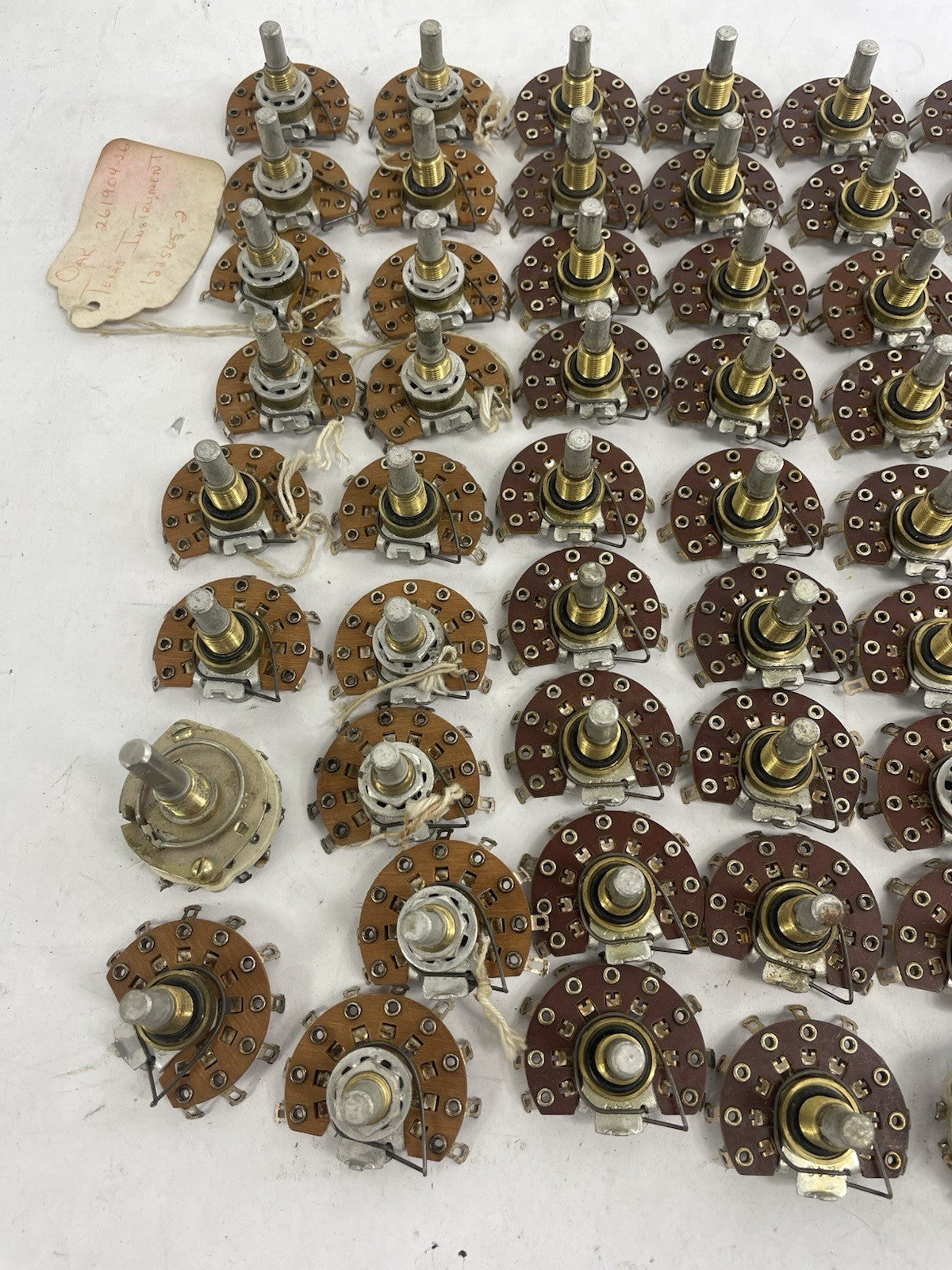 Lot of 51: Vintage Oak 9 Position Rotary wafer Switch for Tube Amplifier 1960s