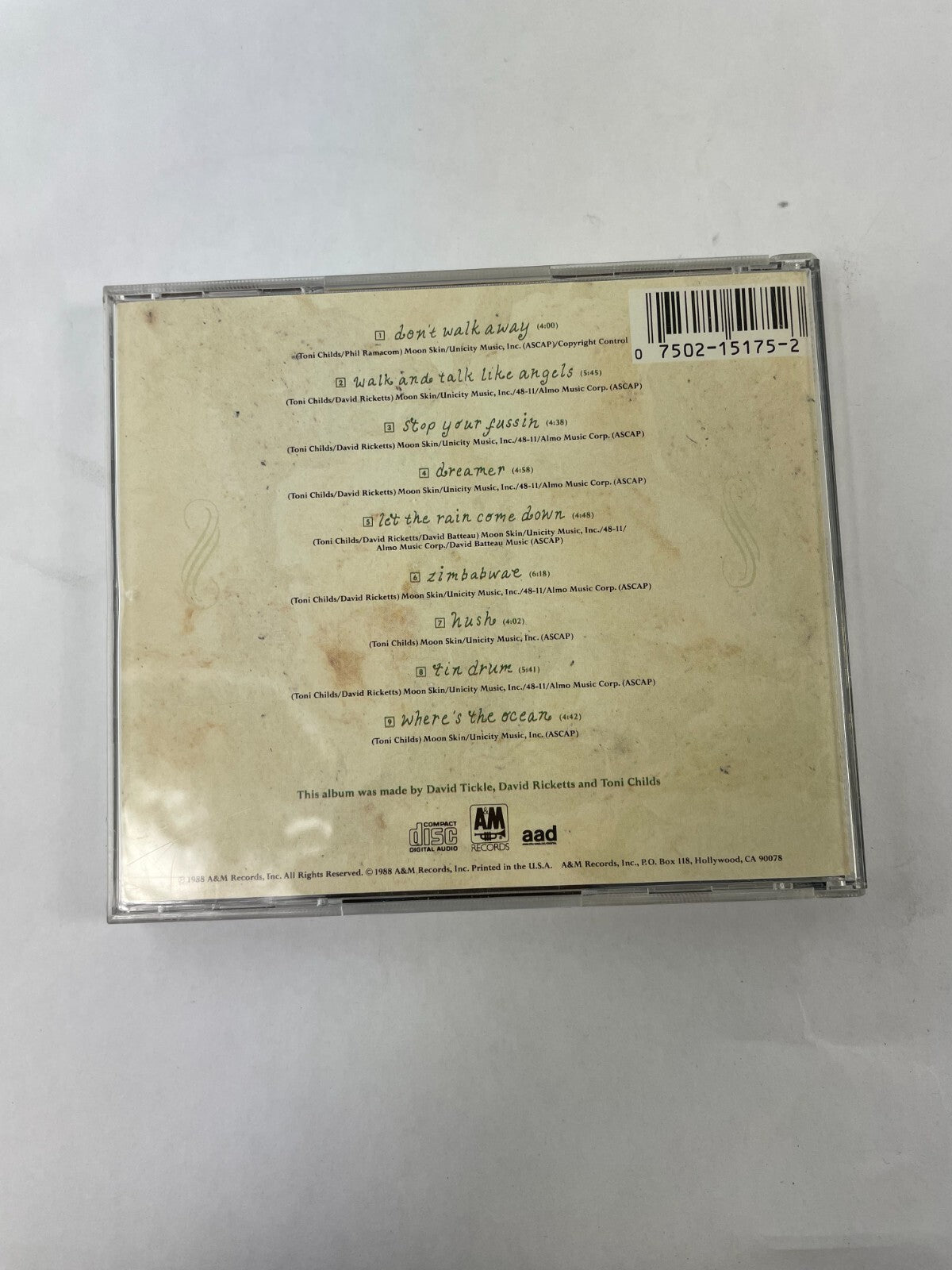 Yoni Childs Union Zimbawae Hush Tin Drum Wheres The Ocean Walk And Talk CD#73